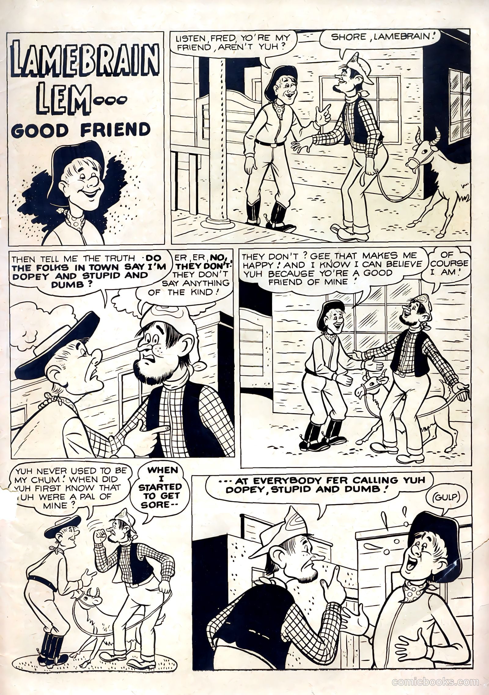 Six-Gun Heroes #6 (1951) — page 35 of 36