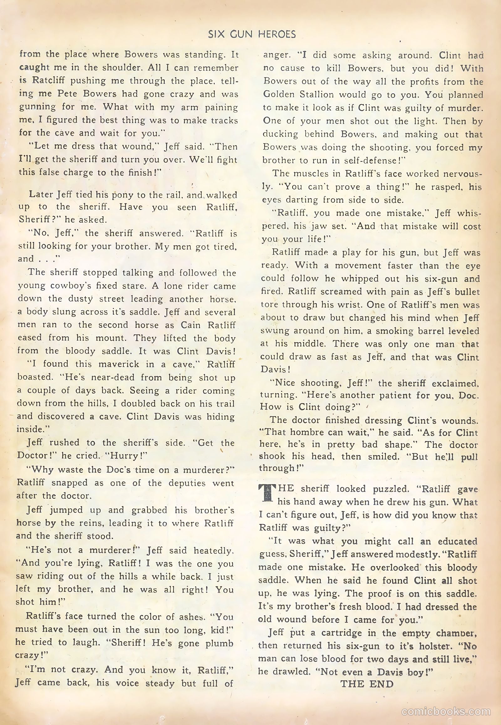 Six-Gun Heroes #7 (1951) — page 17 of 36
