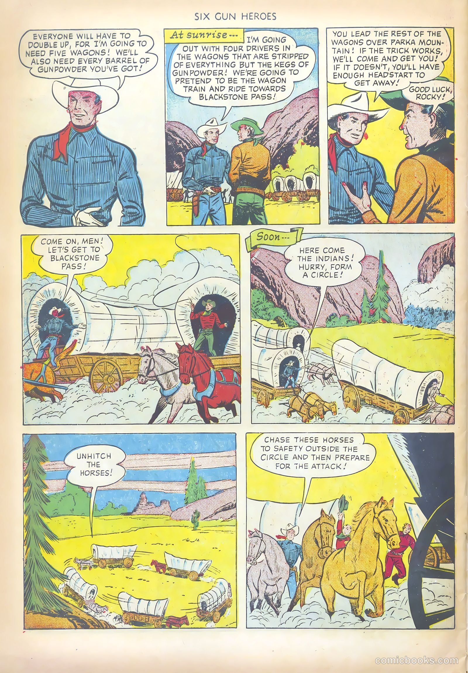 Six-Gun Heroes #7 (1951) — page 32 of 36
