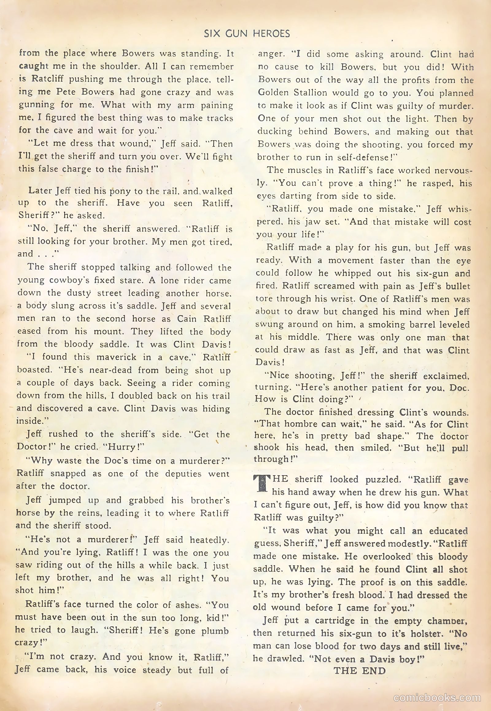 Six-Gun Heroes #7 (1951) — page 17 of 36