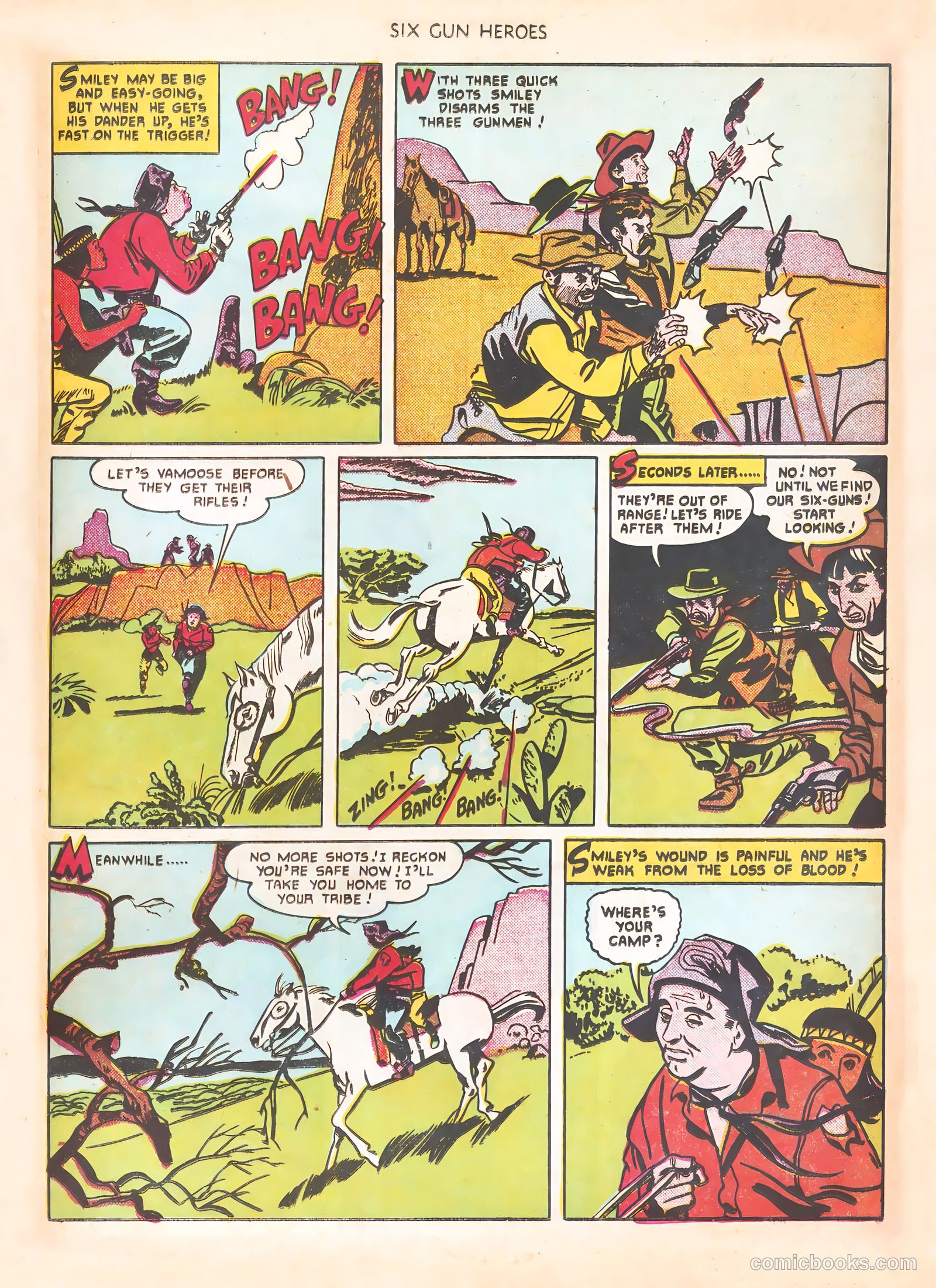Six-Gun Heroes #8 (1951) — page 21 of 36