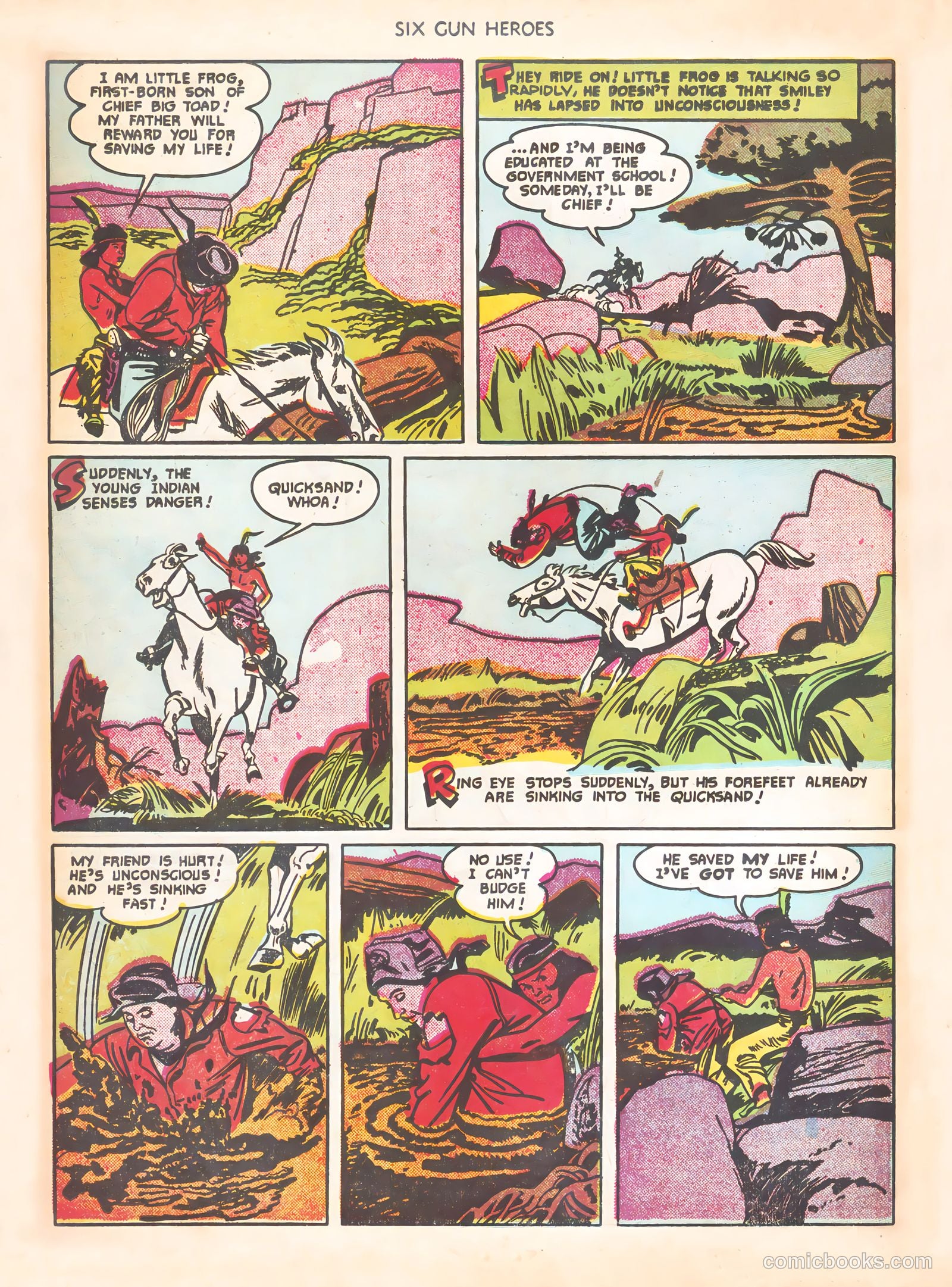 Six-Gun Heroes #8 (1951) — page 22 of 36