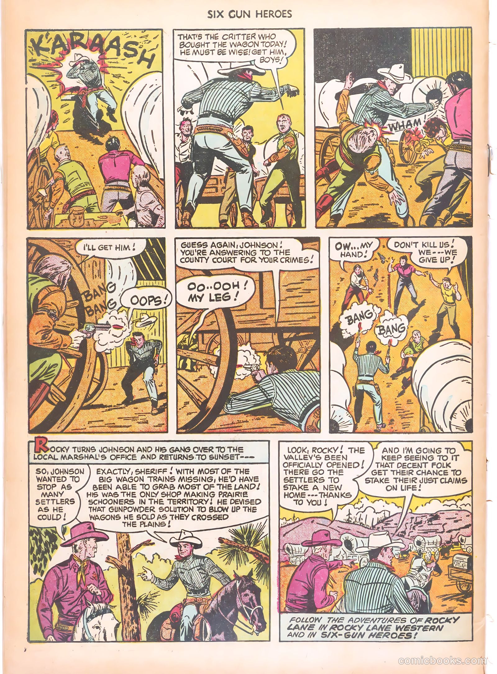 Six-Gun Heroes #8 (1951) — page 34 of 36