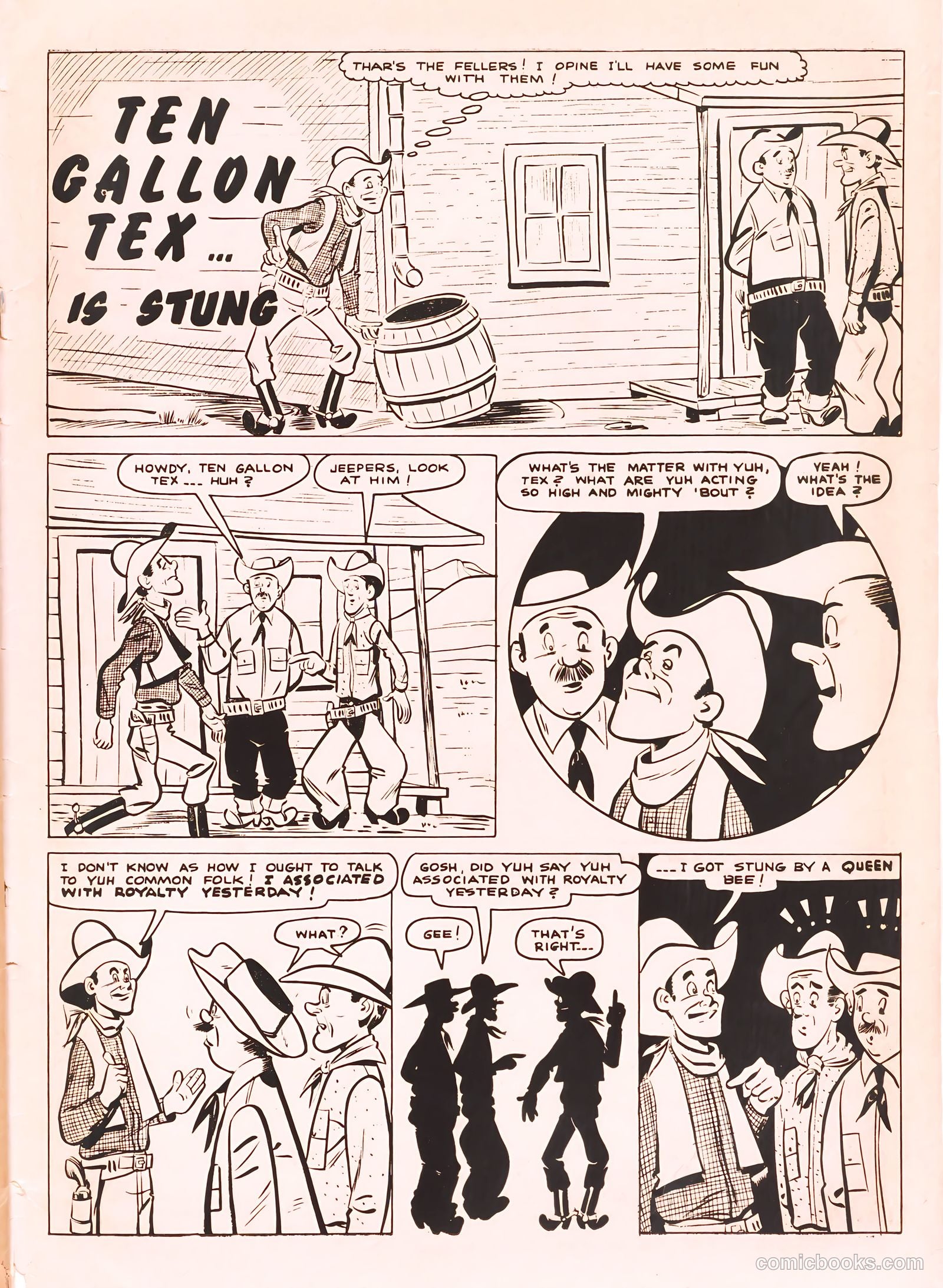 Six-Gun Heroes #8 (1951) — page 35 of 36