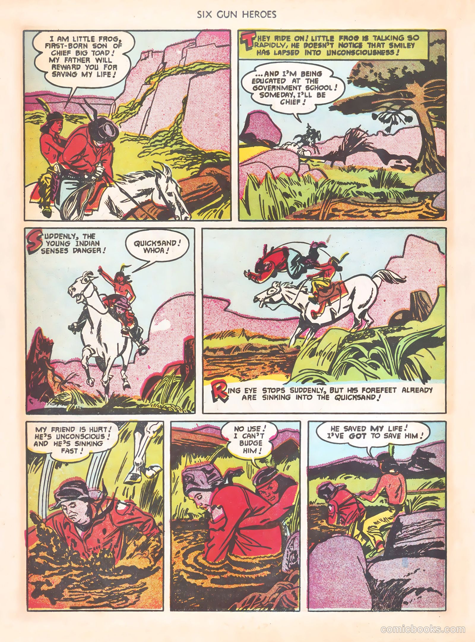 Six-Gun Heroes #8 (1951) — page 22 of 36
