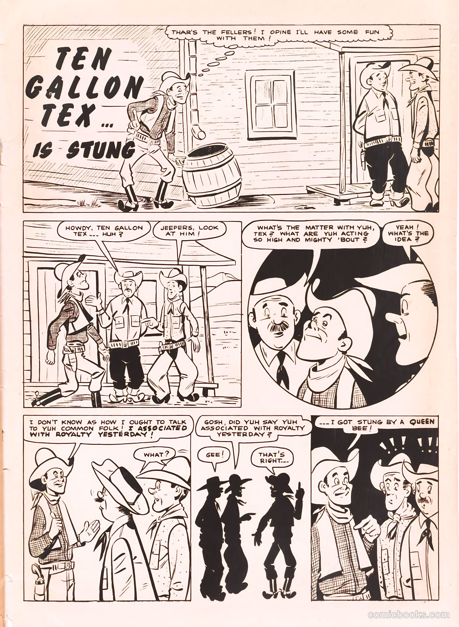 Six-Gun Heroes #8 (1951) — page 35 of 36