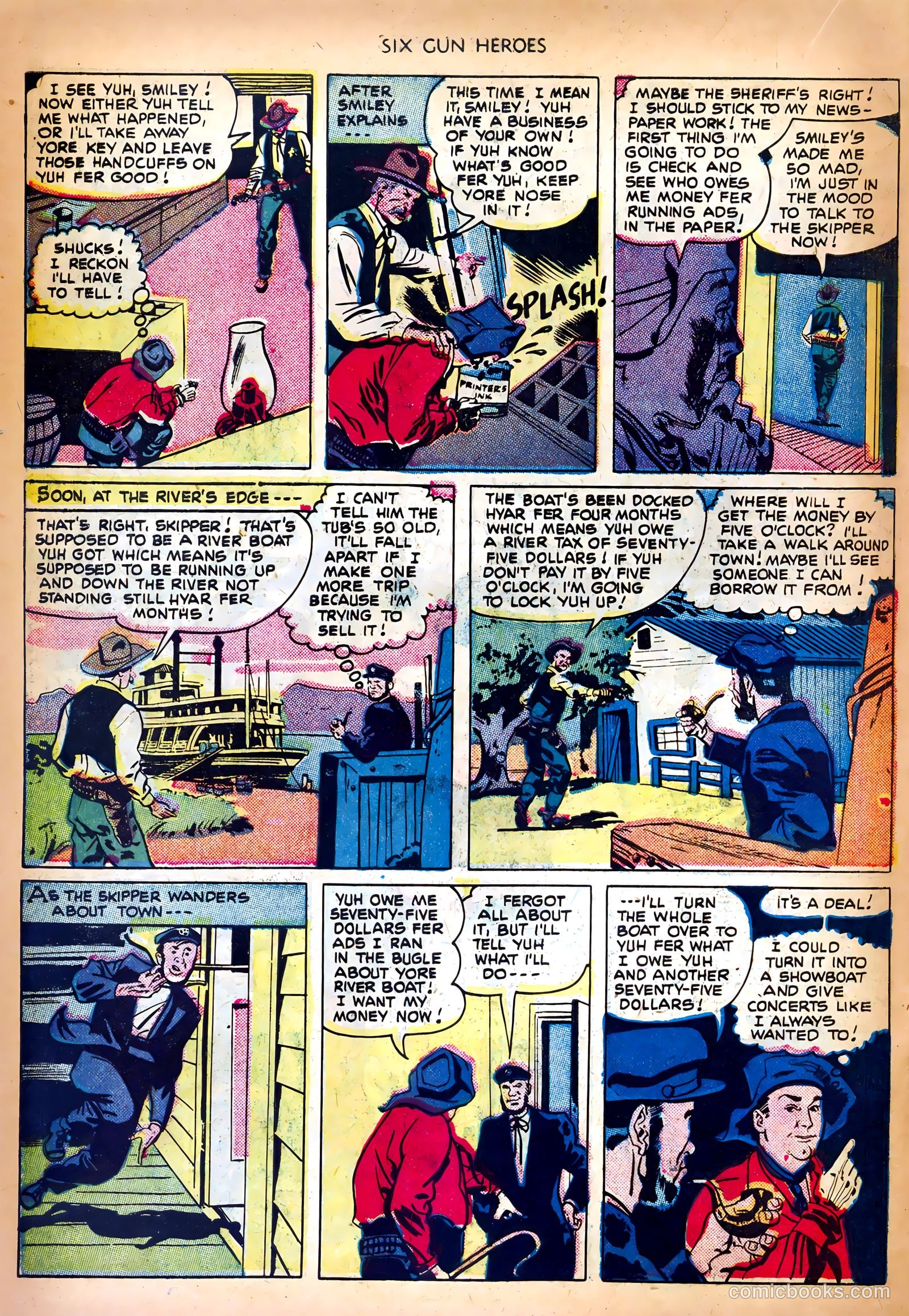 Six-Gun Heroes #9 (1951) — page 22 of 36