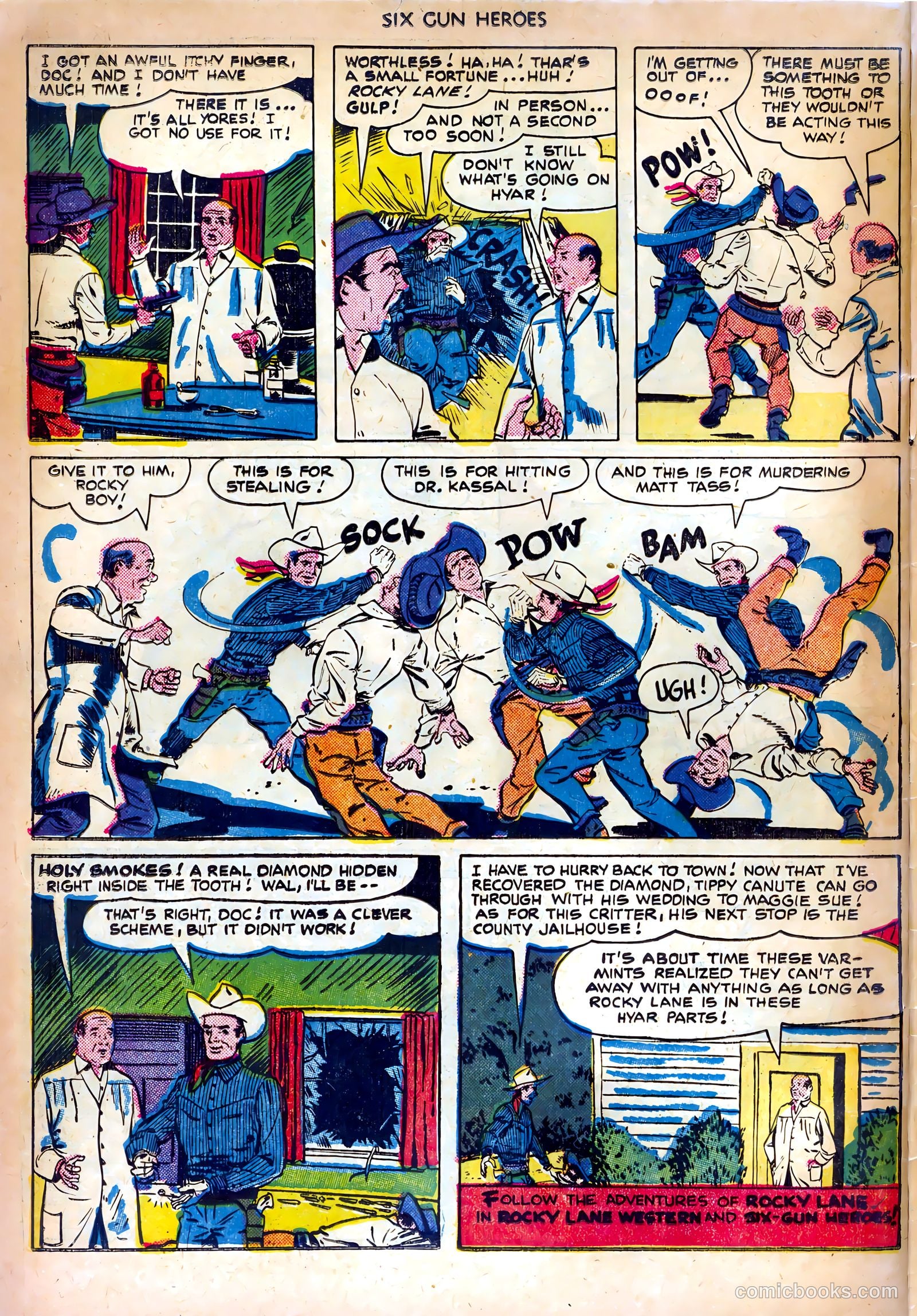 Six-Gun Heroes #9 (1951) — page 34 of 36