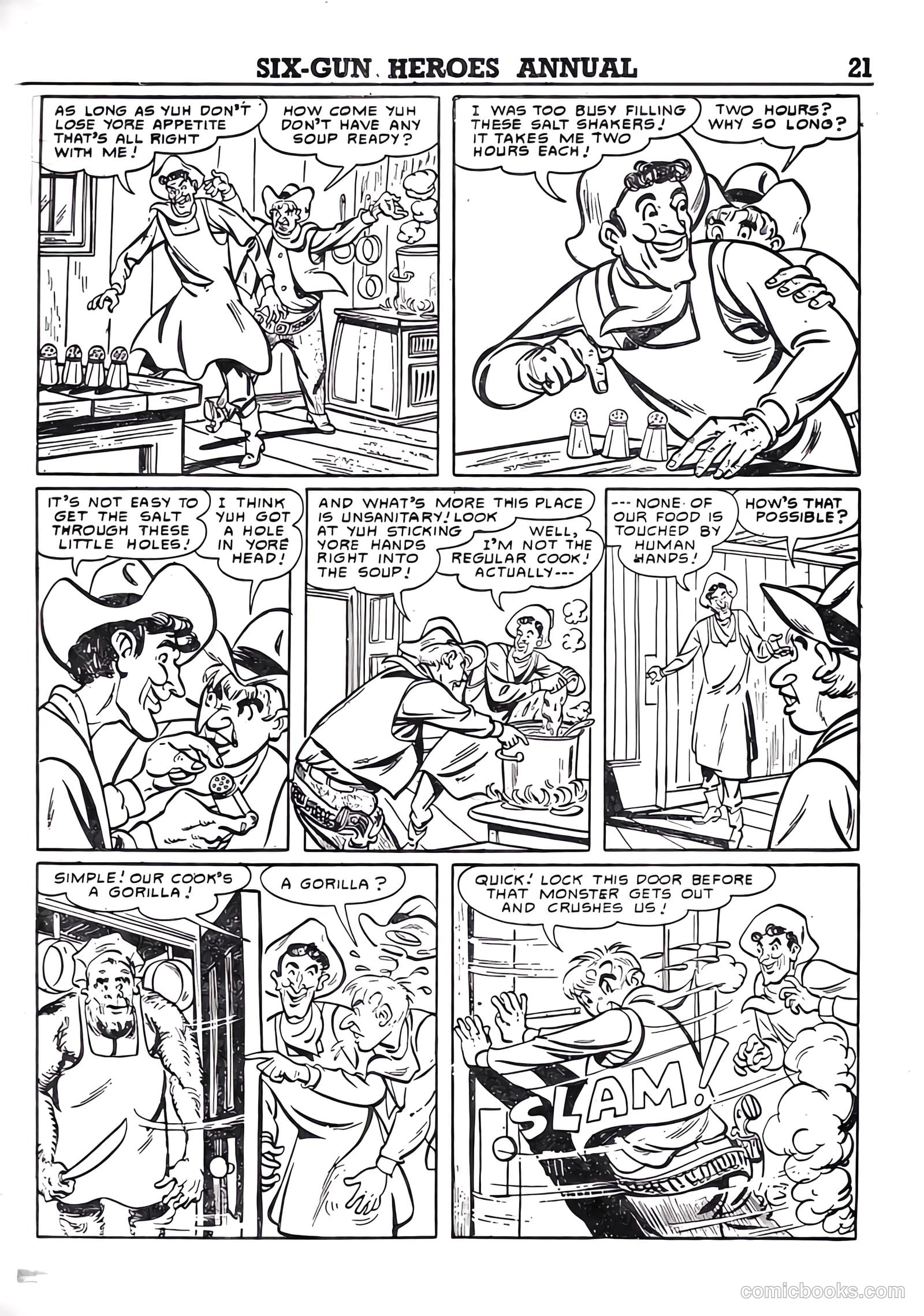 Six-Gun Heroes Western Comic Annual #4 (1959) — page 22 of 97