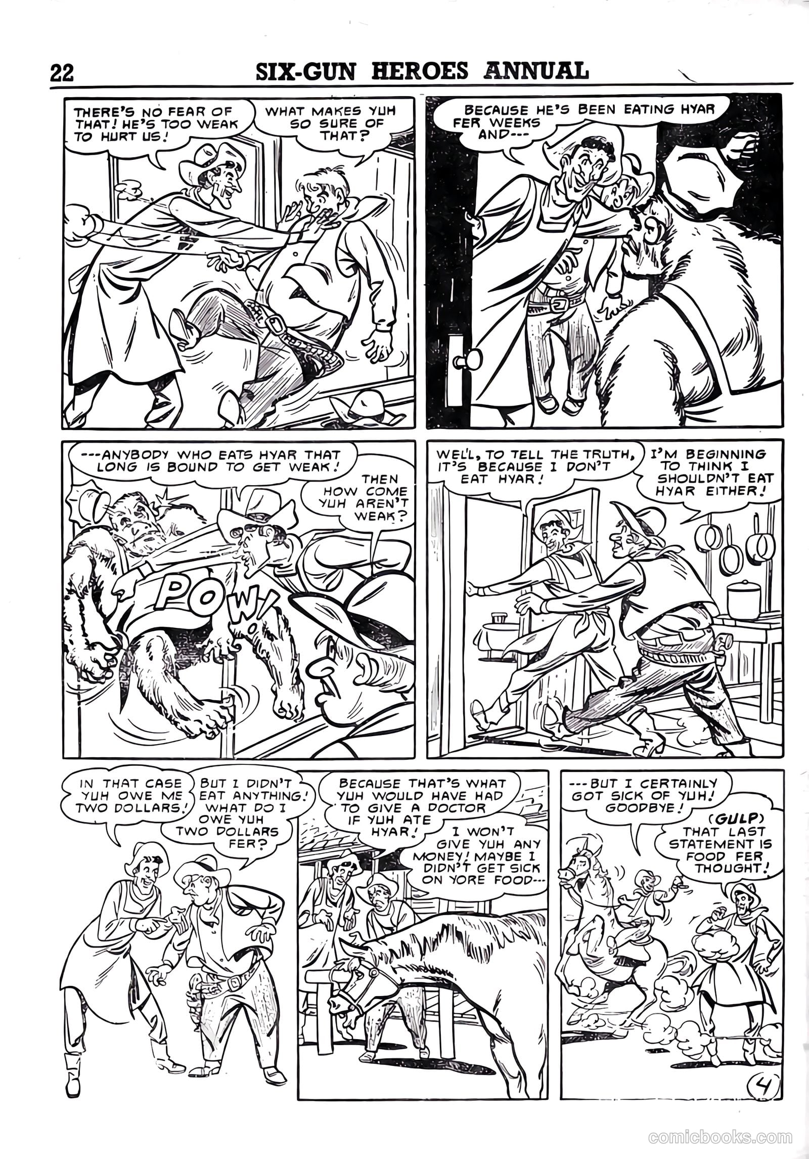 Six-Gun Heroes Western Comic Annual #4 (1959) — page 23 of 97