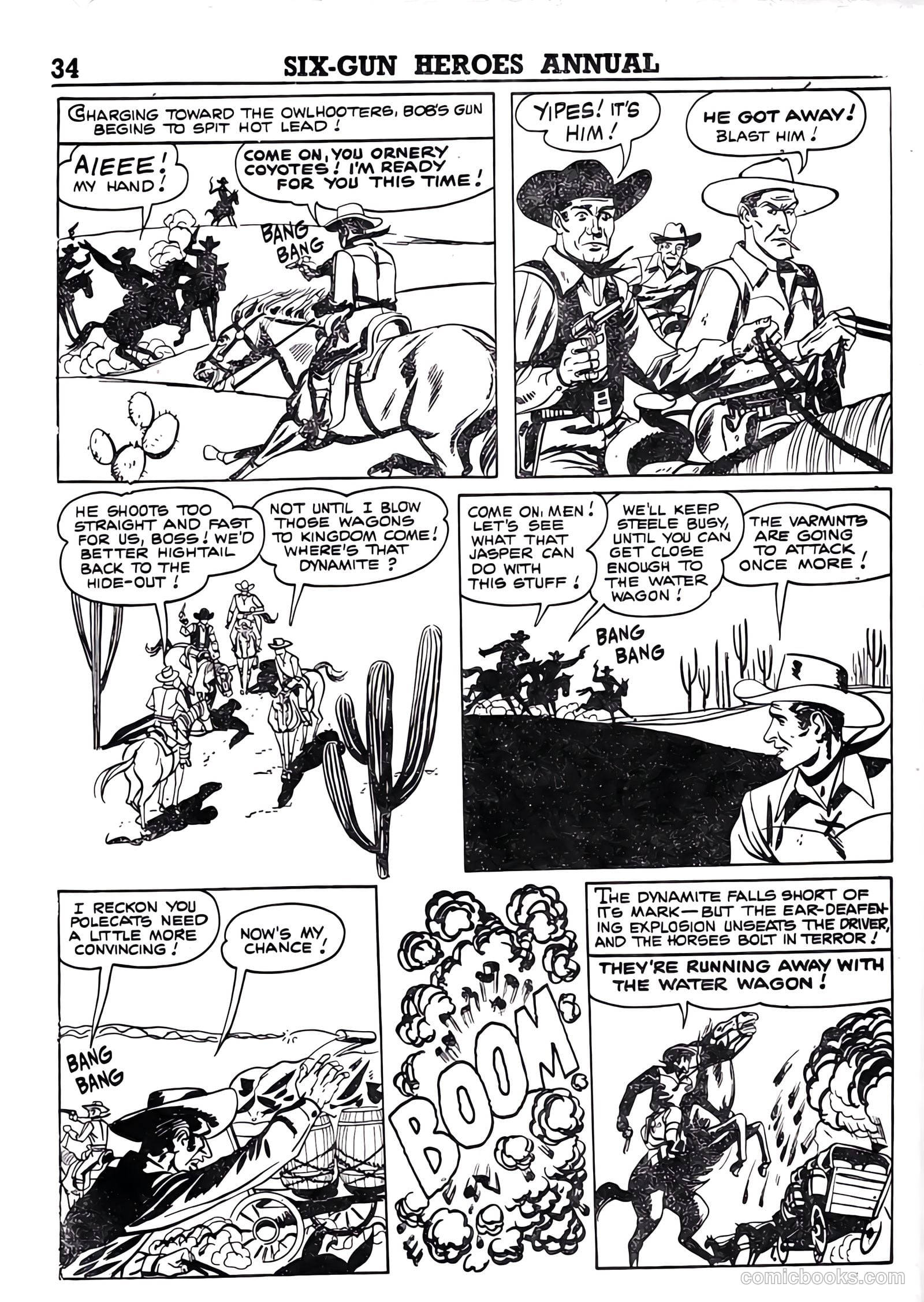 Six-Gun Heroes Western Comic Annual #4 (1959) — page 35 of 97