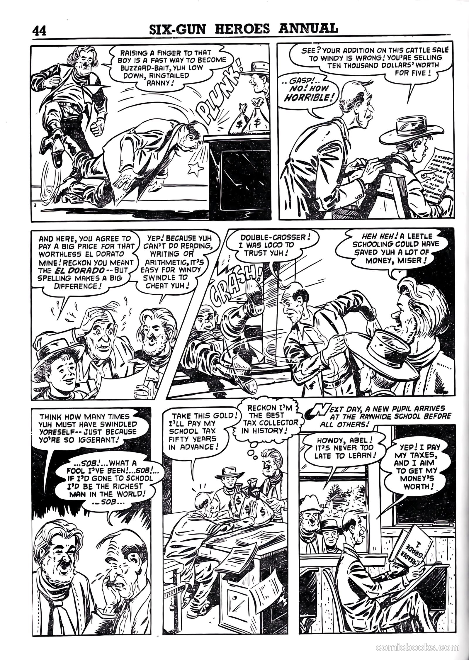 Six-Gun Heroes Western Comic Annual #4 (1959) — page 45 of 97