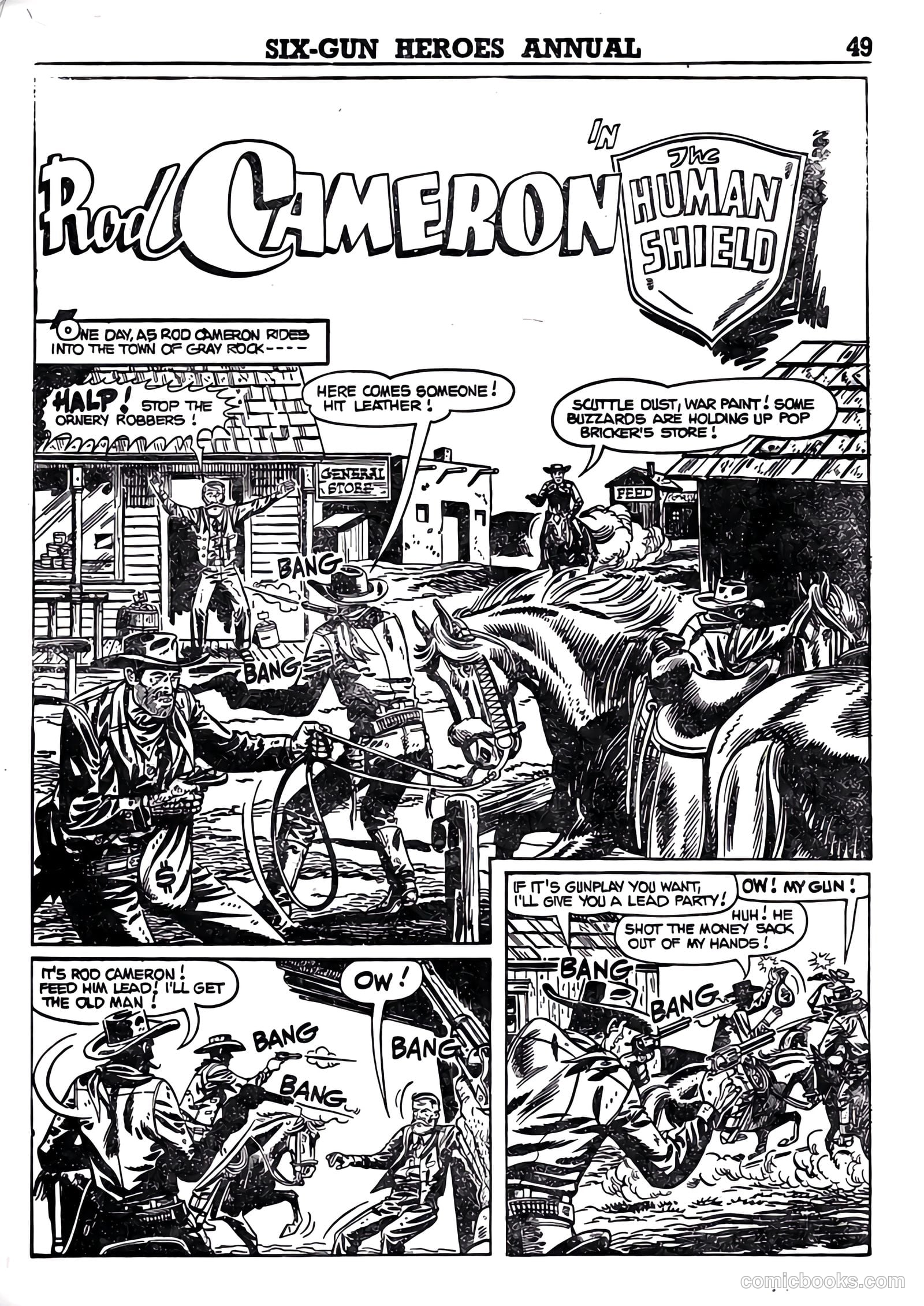 Six-Gun Heroes Western Comic Annual #4 (1959) — page 50 of 97