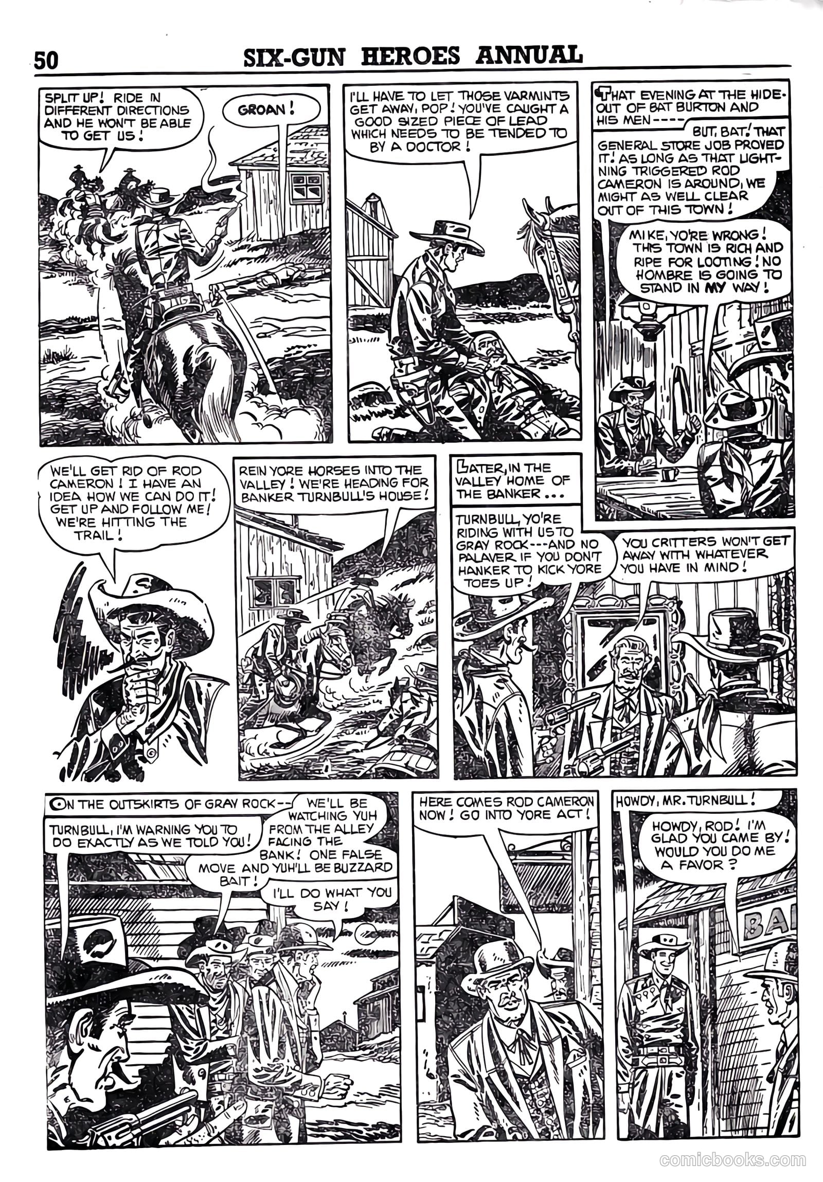 Six-Gun Heroes Western Comic Annual #4 (1959) — page 51 of 97