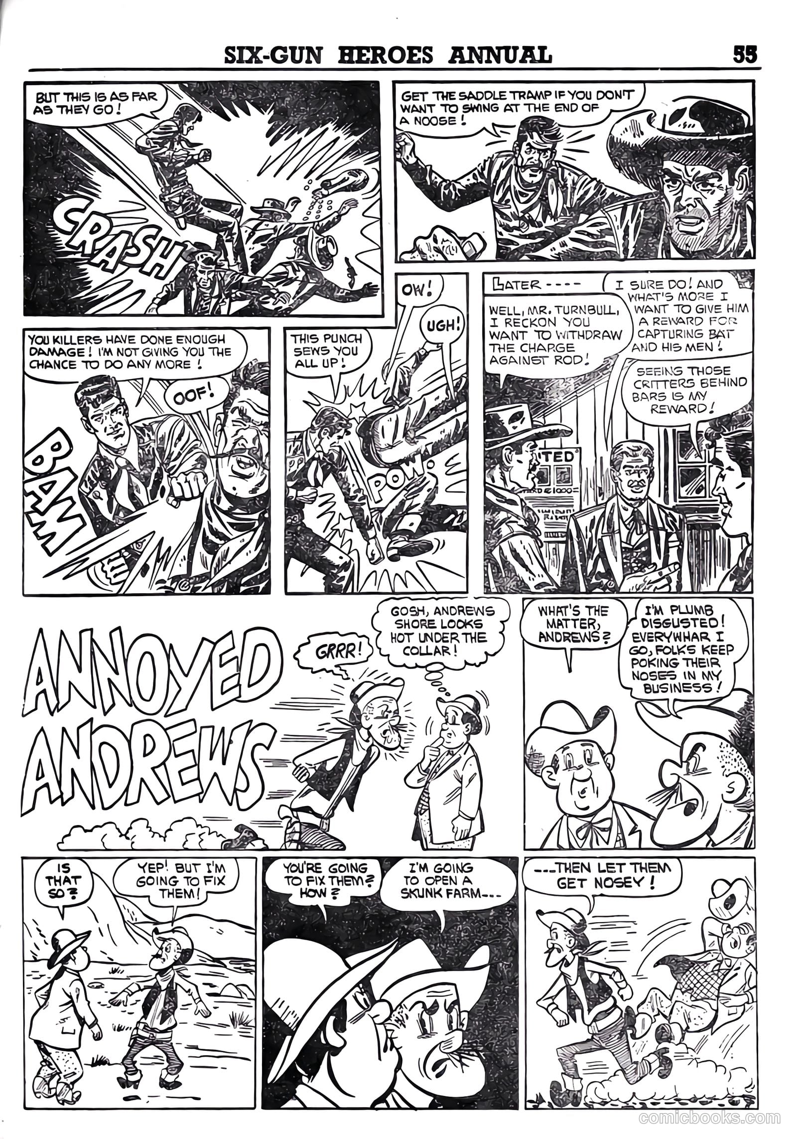 Six-Gun Heroes Western Comic Annual #4 (1959) — page 56 of 97