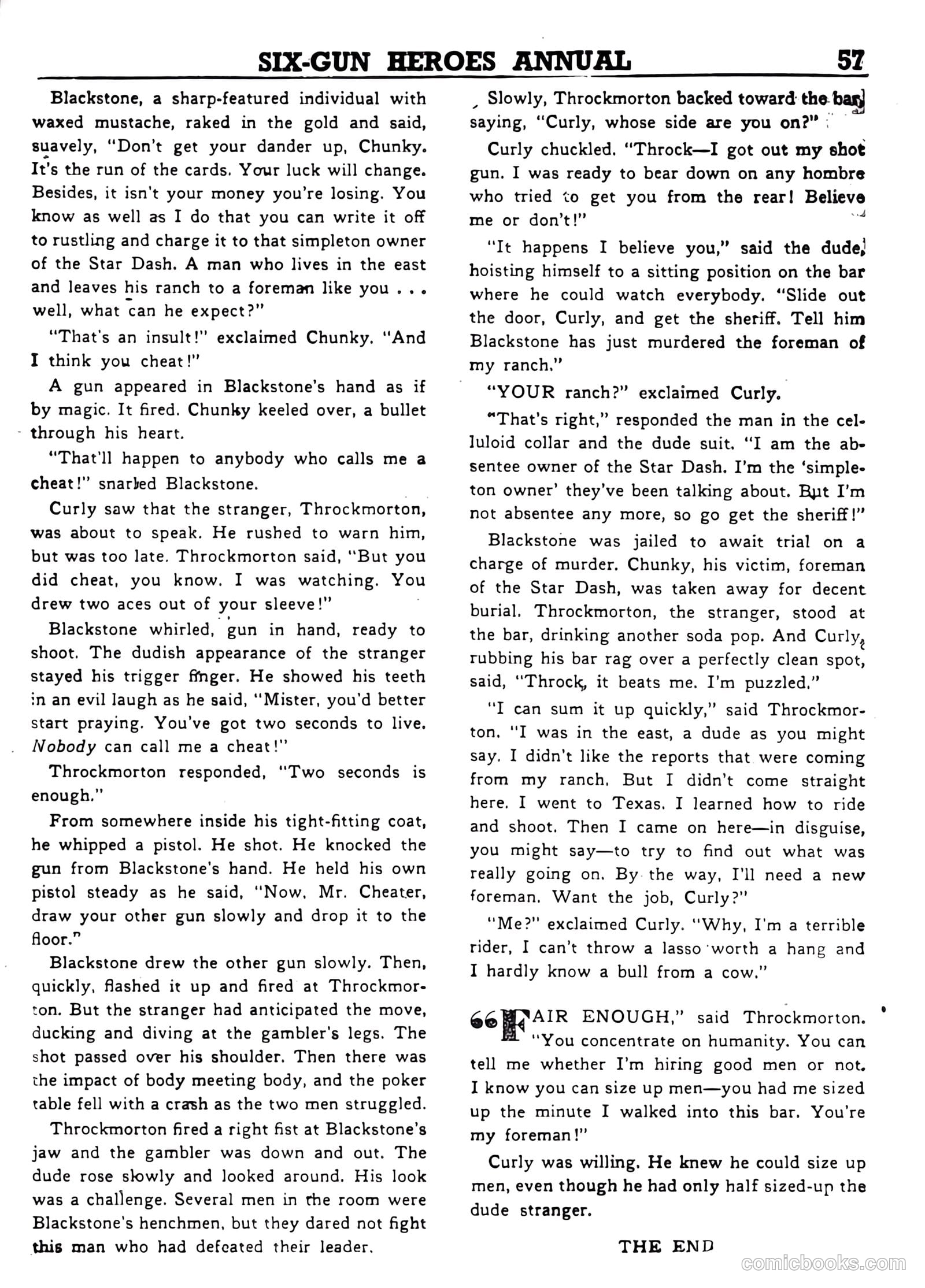 Six-Gun Heroes Western Comic Annual #4 (1959) — page 58 of 97