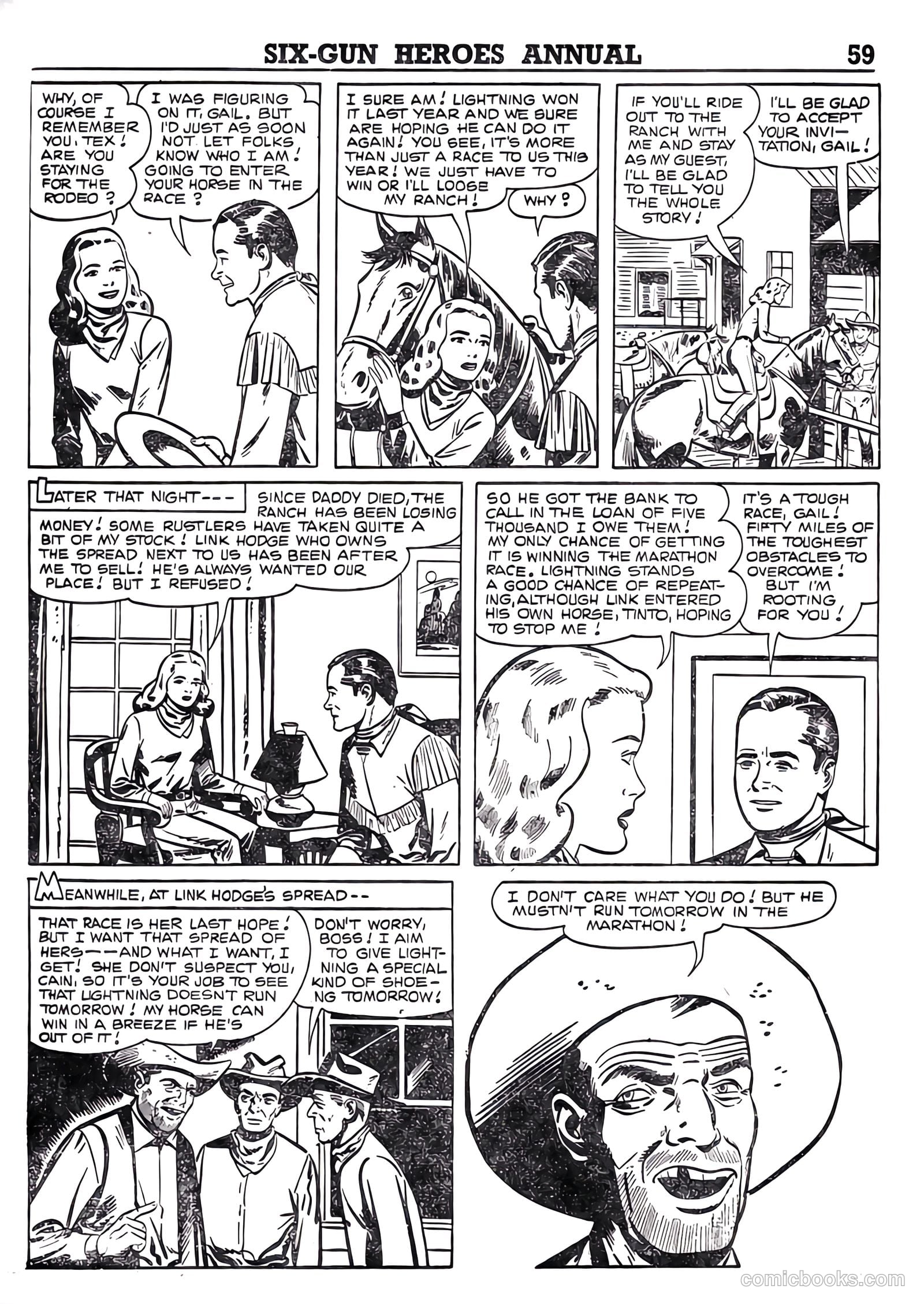 Six-Gun Heroes Western Comic Annual #4 (1959) — page 60 of 97