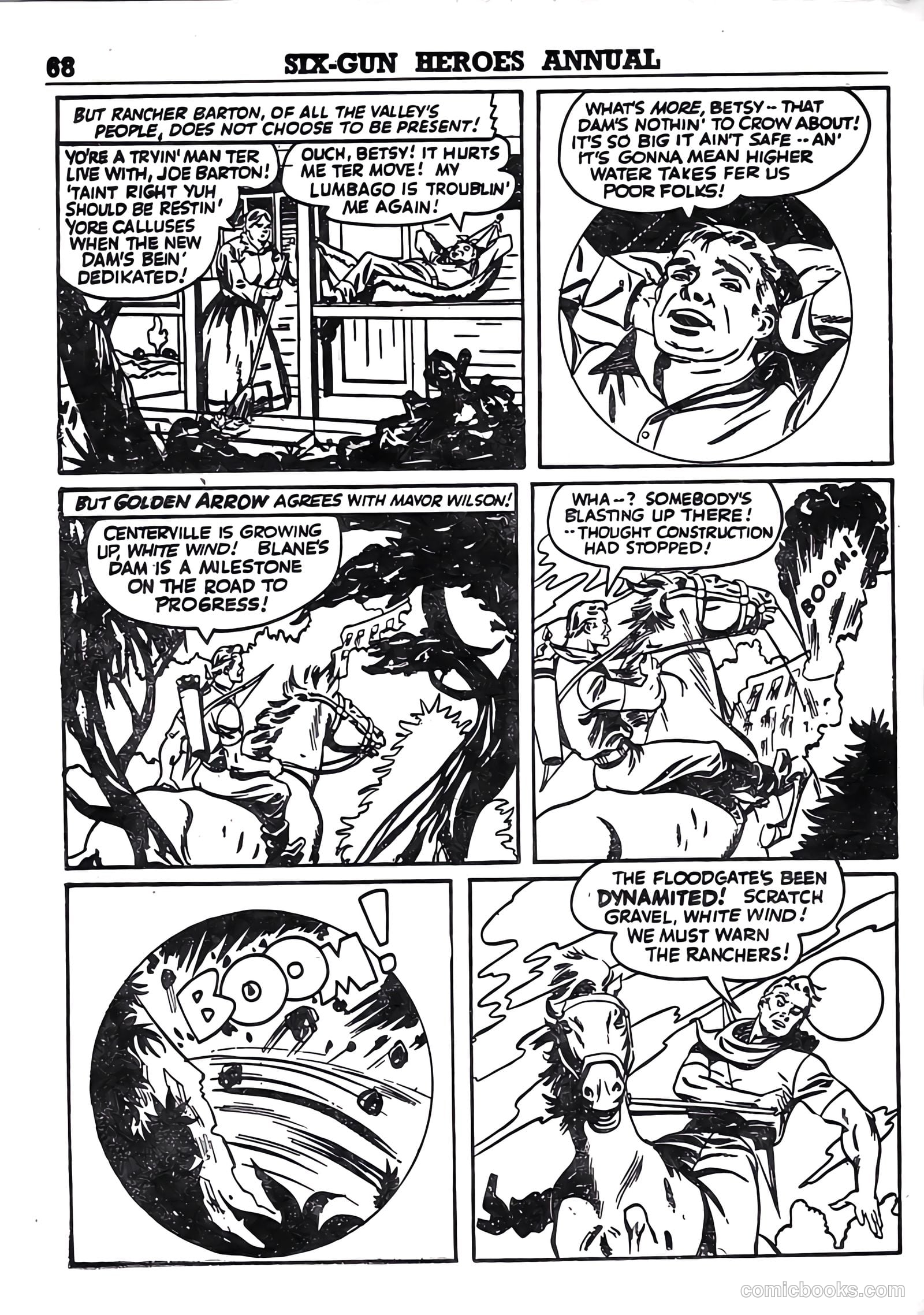 Six-Gun Heroes Western Comic Annual #4 (1959) — page 69 of 97
