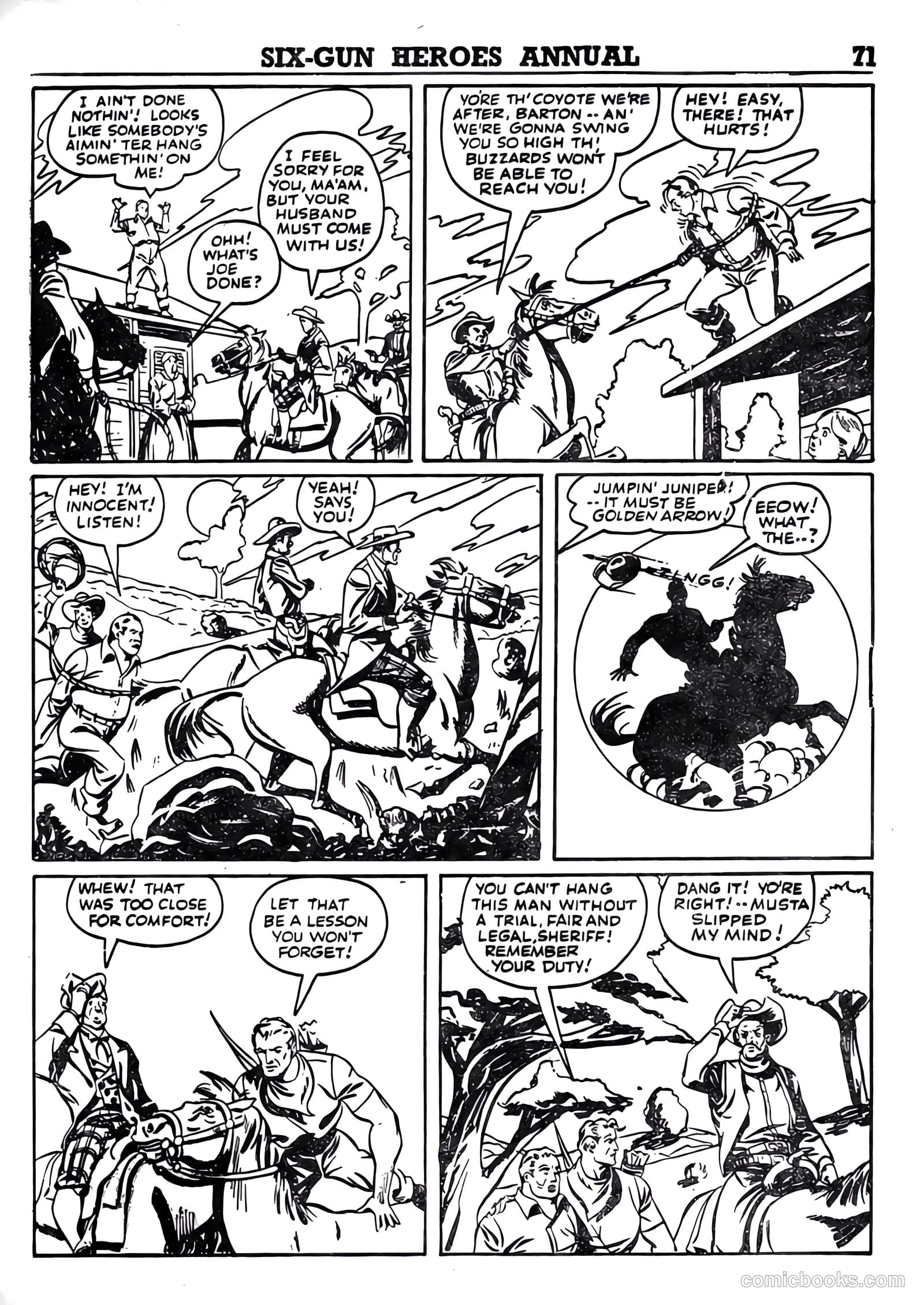 Six-Gun Heroes Western Comic Annual #4 (1959) — page 72 of 97