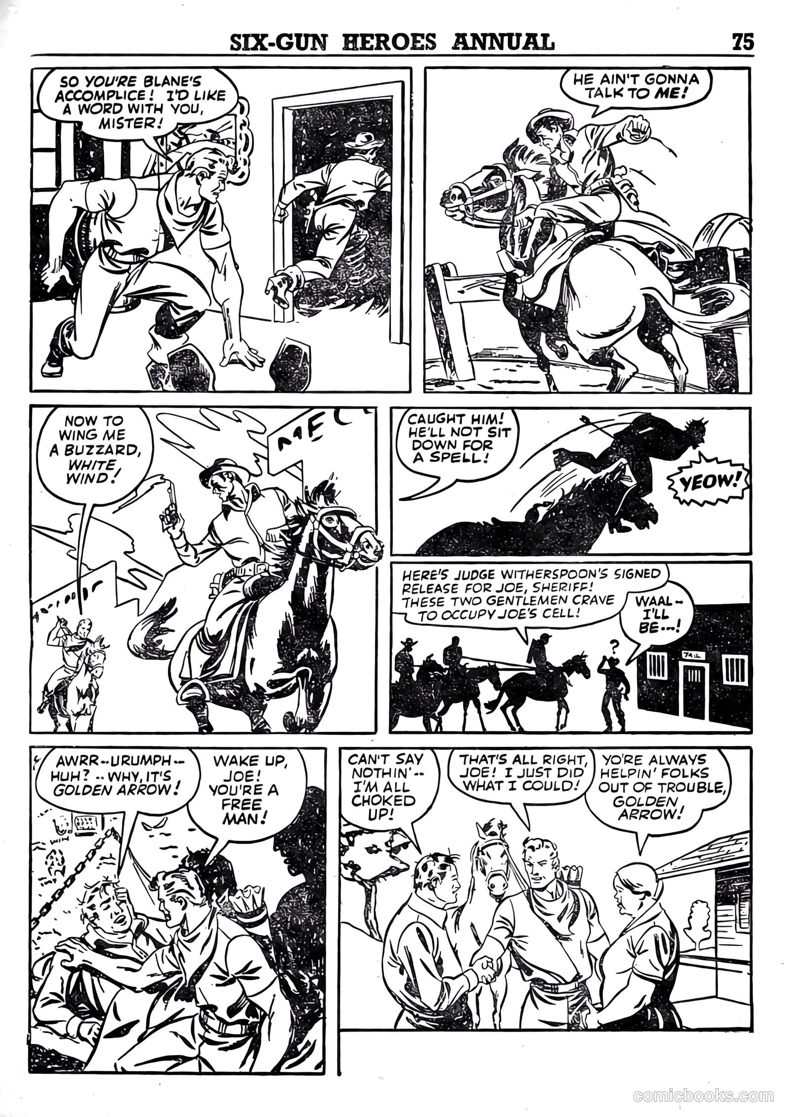 Six-Gun Heroes Western Comic Annual #4 (1959) — page 76 of 97
