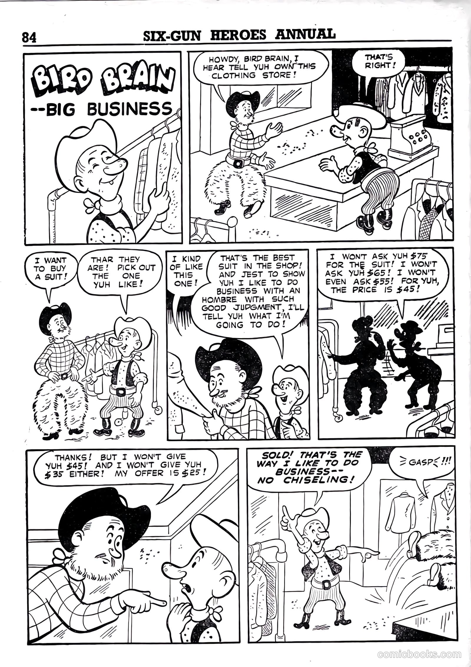 Six-Gun Heroes Western Comic Annual #4 (1959) — page 85 of 97