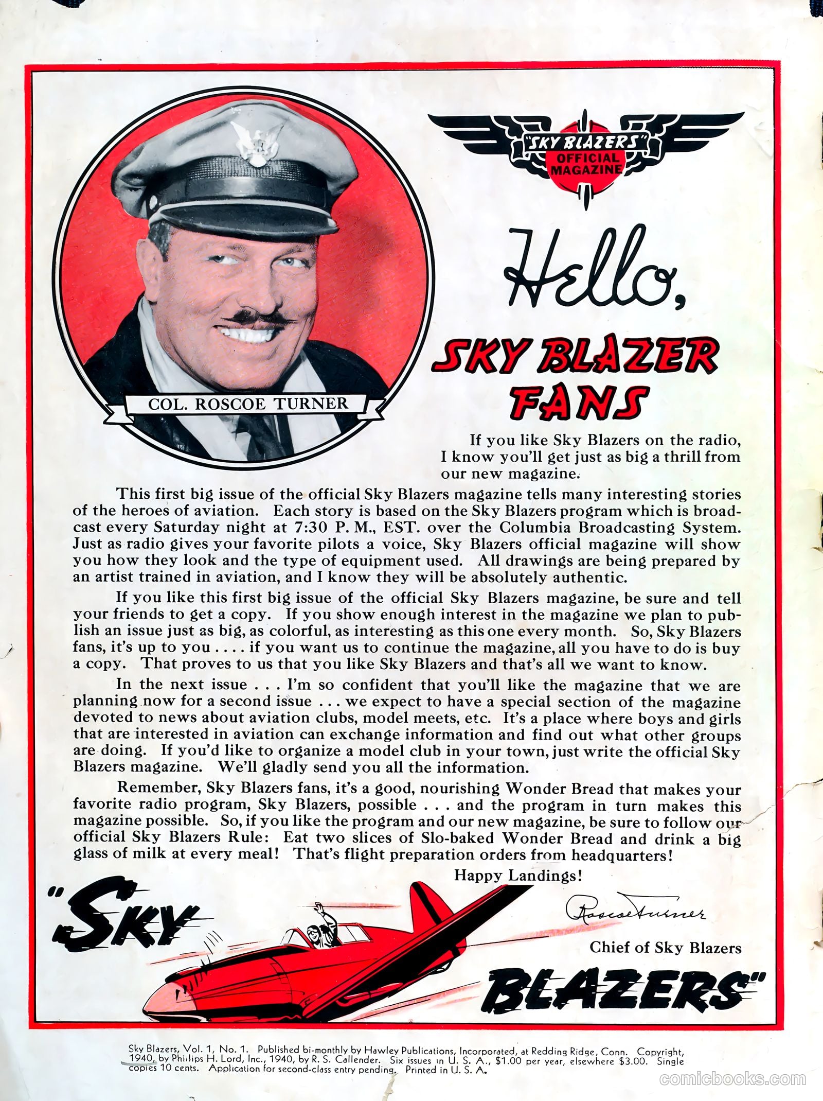 Sky Blazers #1 (1940) — page 2 of 68