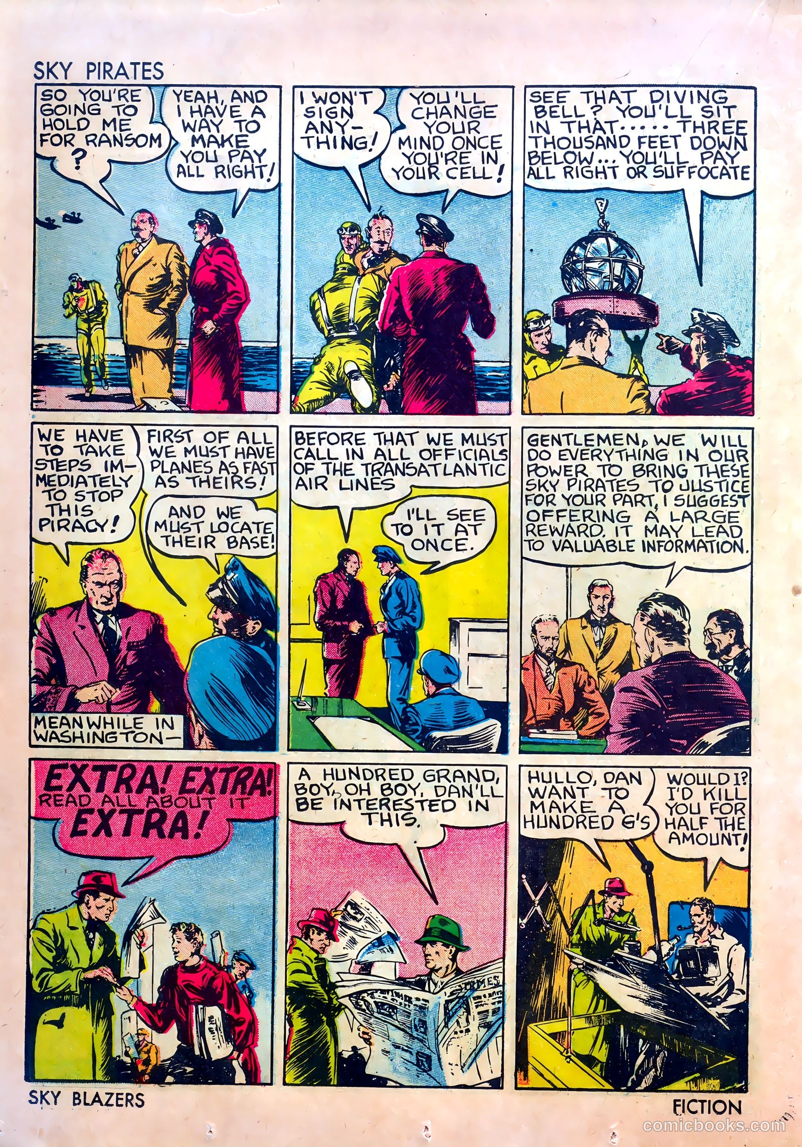 Sky Blazers #1 (1940) — page 34 of 68