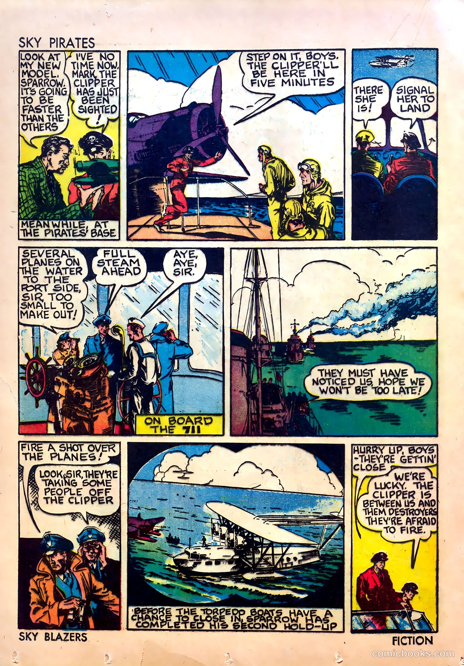 Sky Blazers #1 (1940) — page 36 of 68