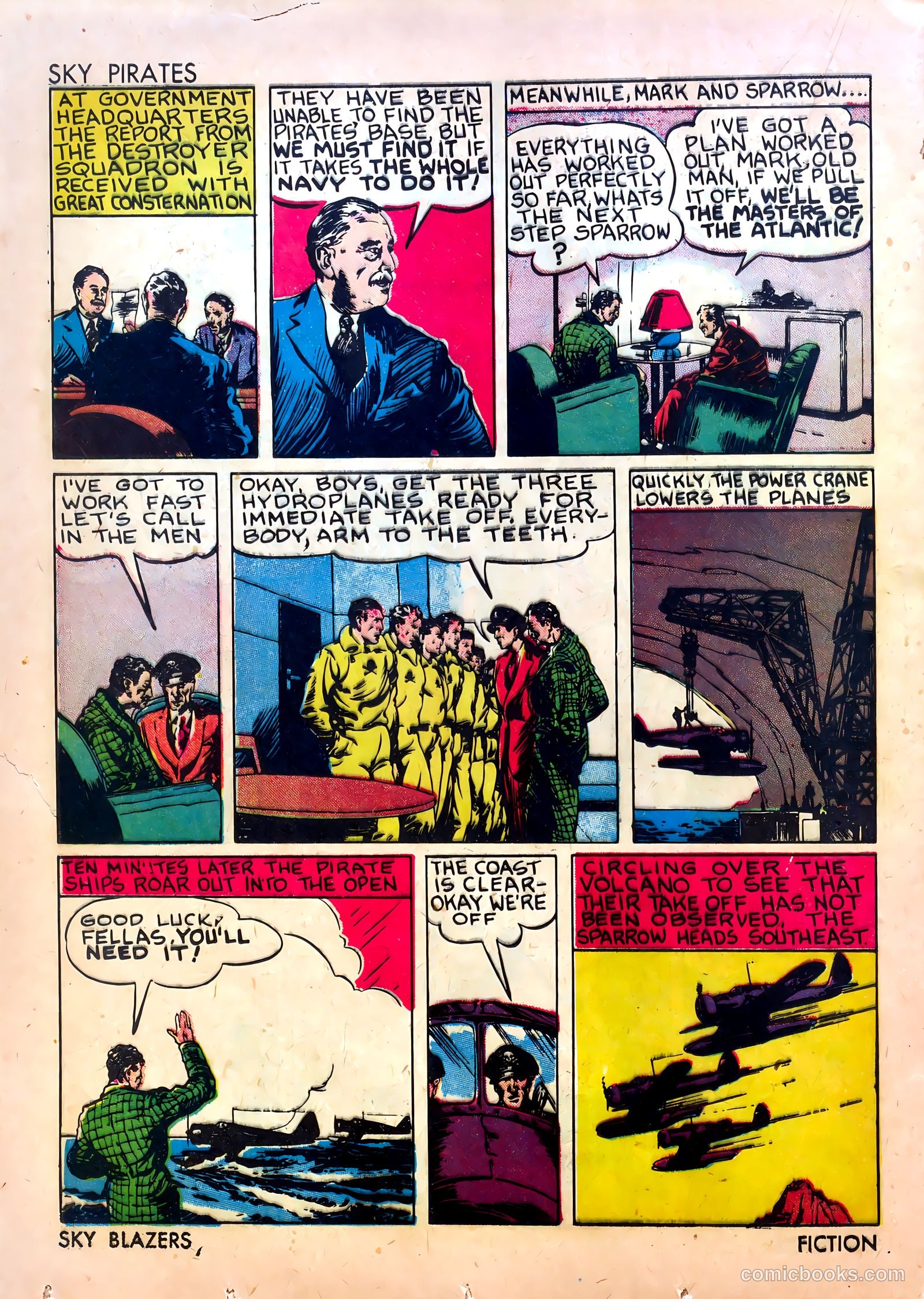 Sky Blazers #1 (1940) — page 38 of 68