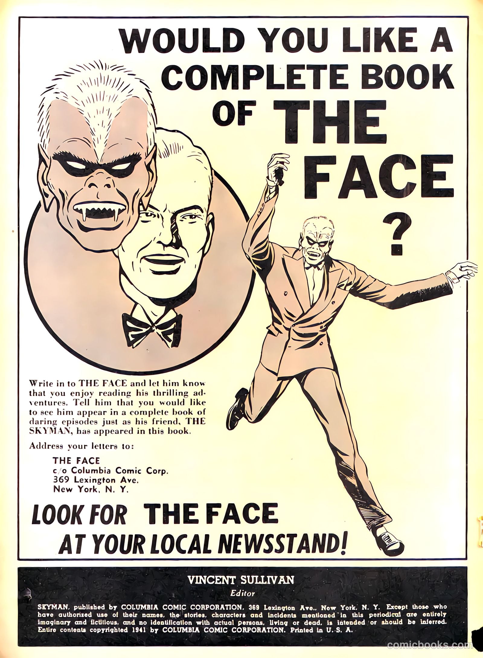 Skyman #1 (1941) — page 2 of 68
