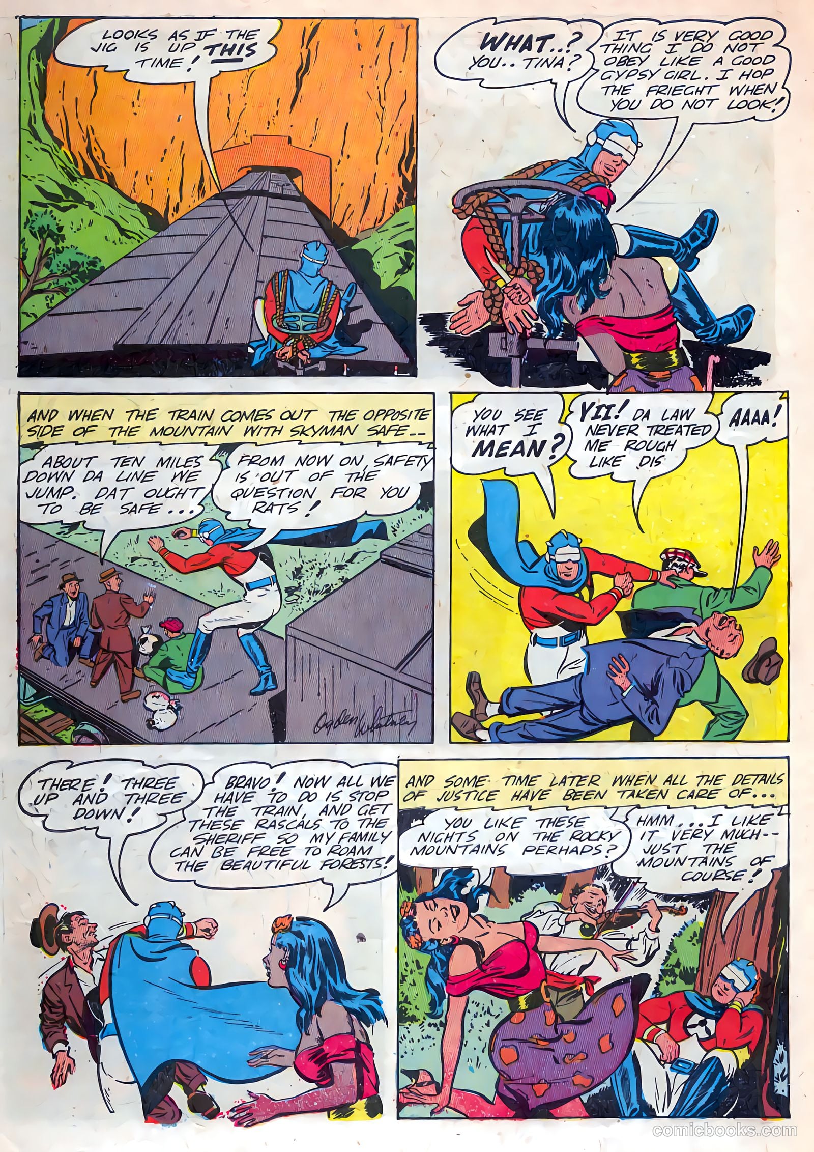 Skyman #3 (1947) — page 50 of 52