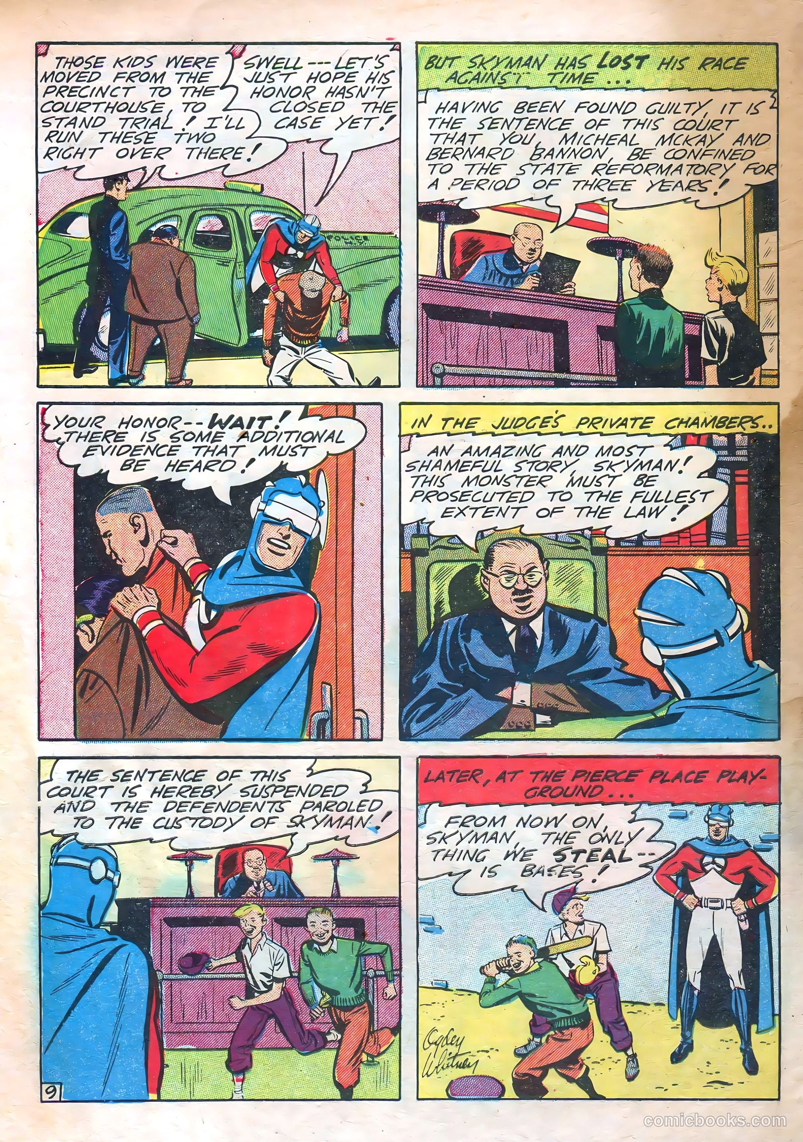 Skyman #4 (1948) — page 34 of 36
