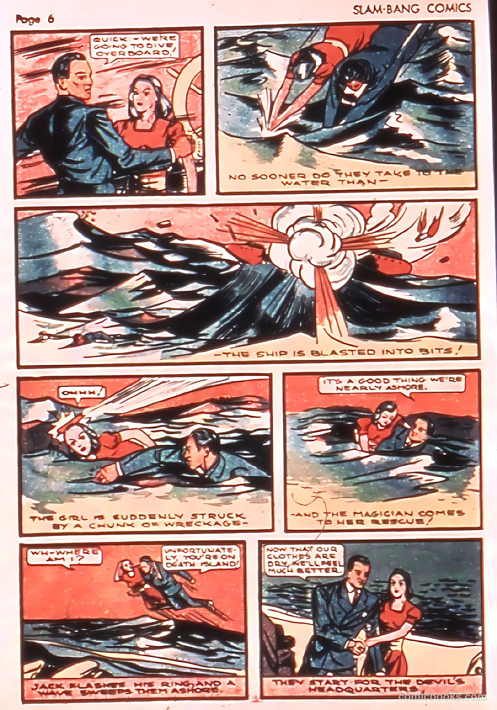 Slam-Bang Comics #3 (1940) — page 8 of 69