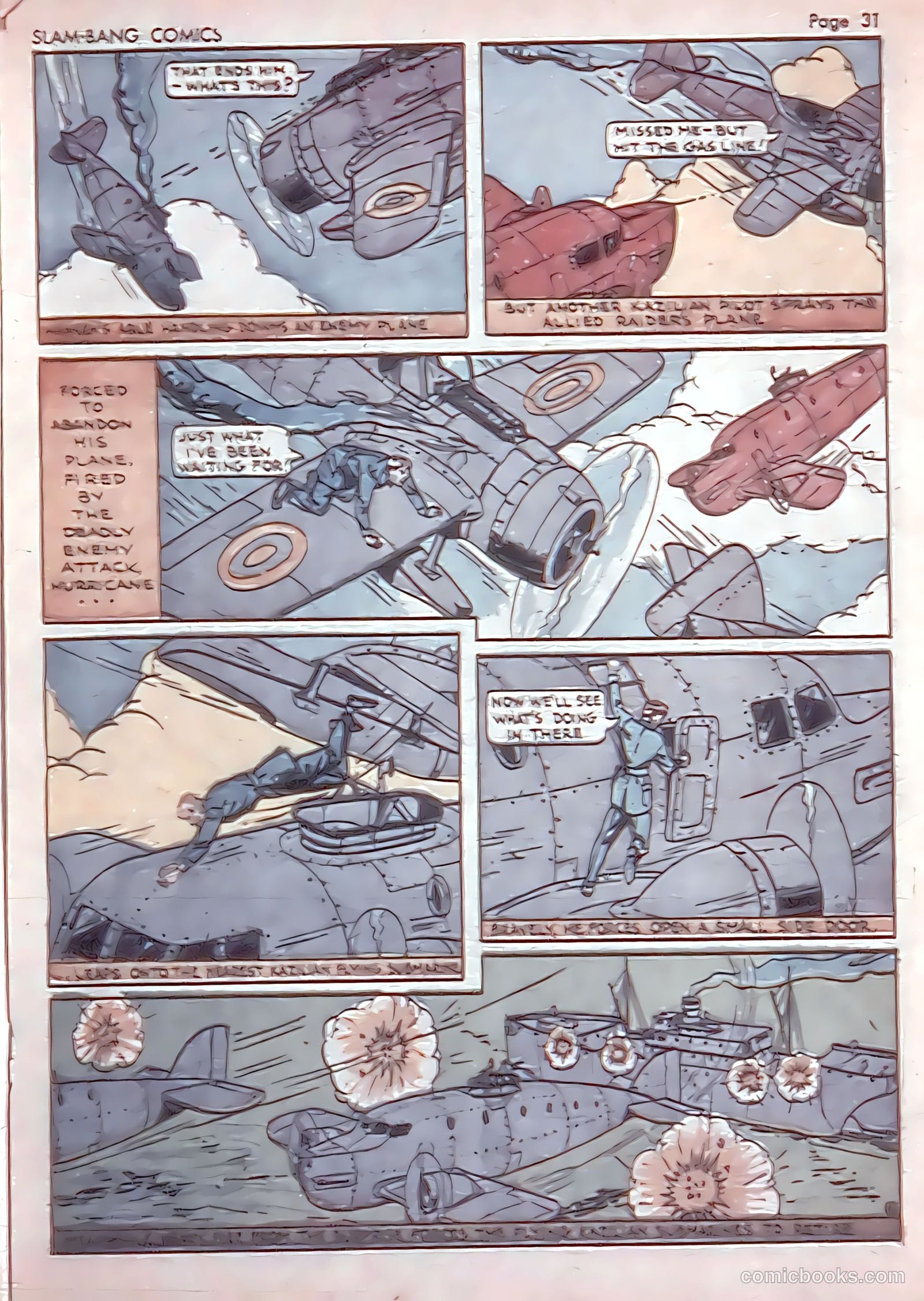 Slam-Bang Comics #5 (1940) — page 34 of 69