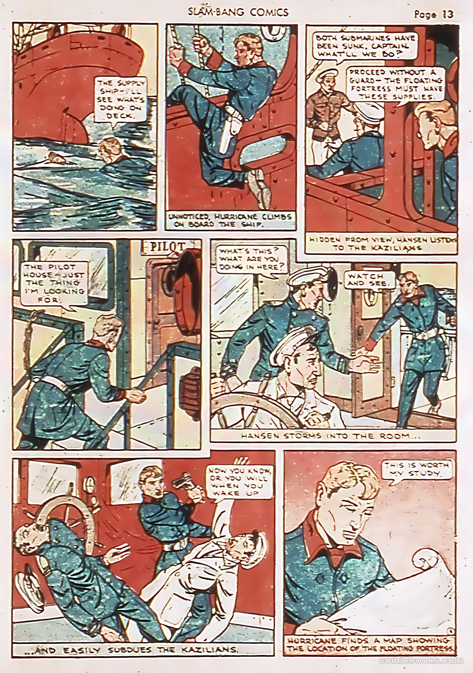 Slam-Bang Comics #6 (1940) — page 16 of 69