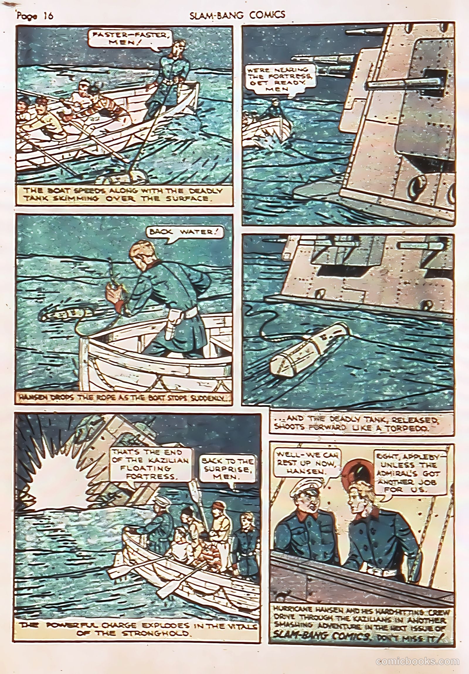 Slam-Bang Comics #6 (1940) — page 19 of 69