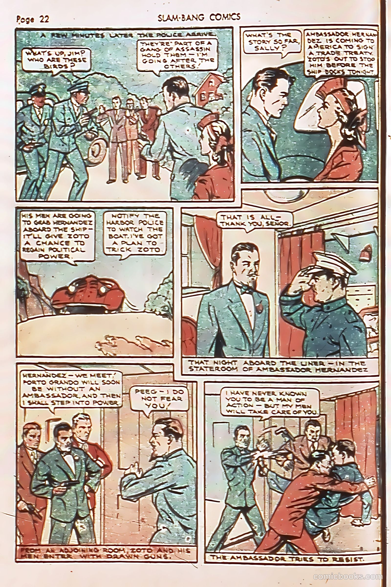 Slam-Bang Comics #6 (1940) — page 25 of 69