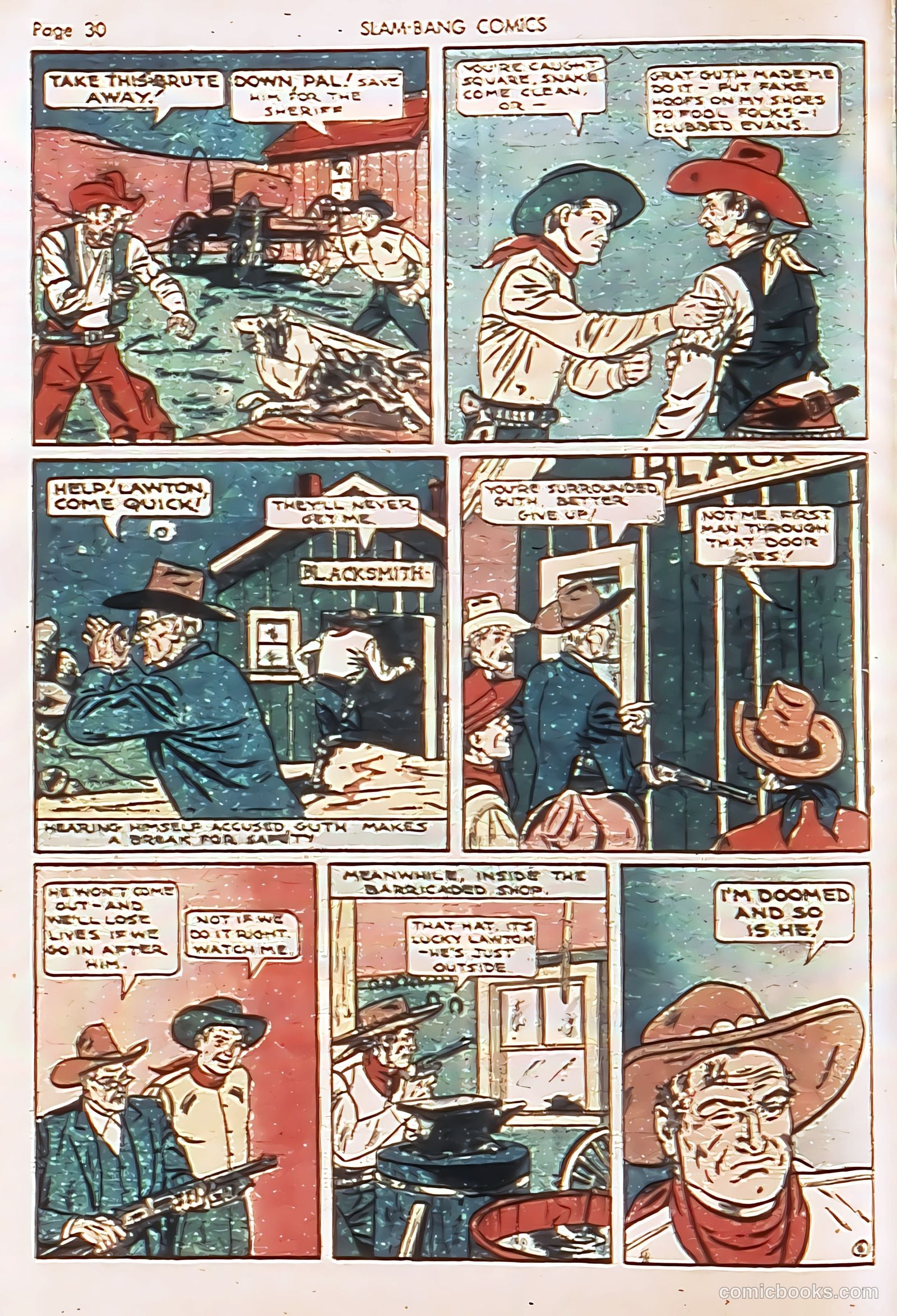 Slam-Bang Comics #6 (1940) — page 33 of 69