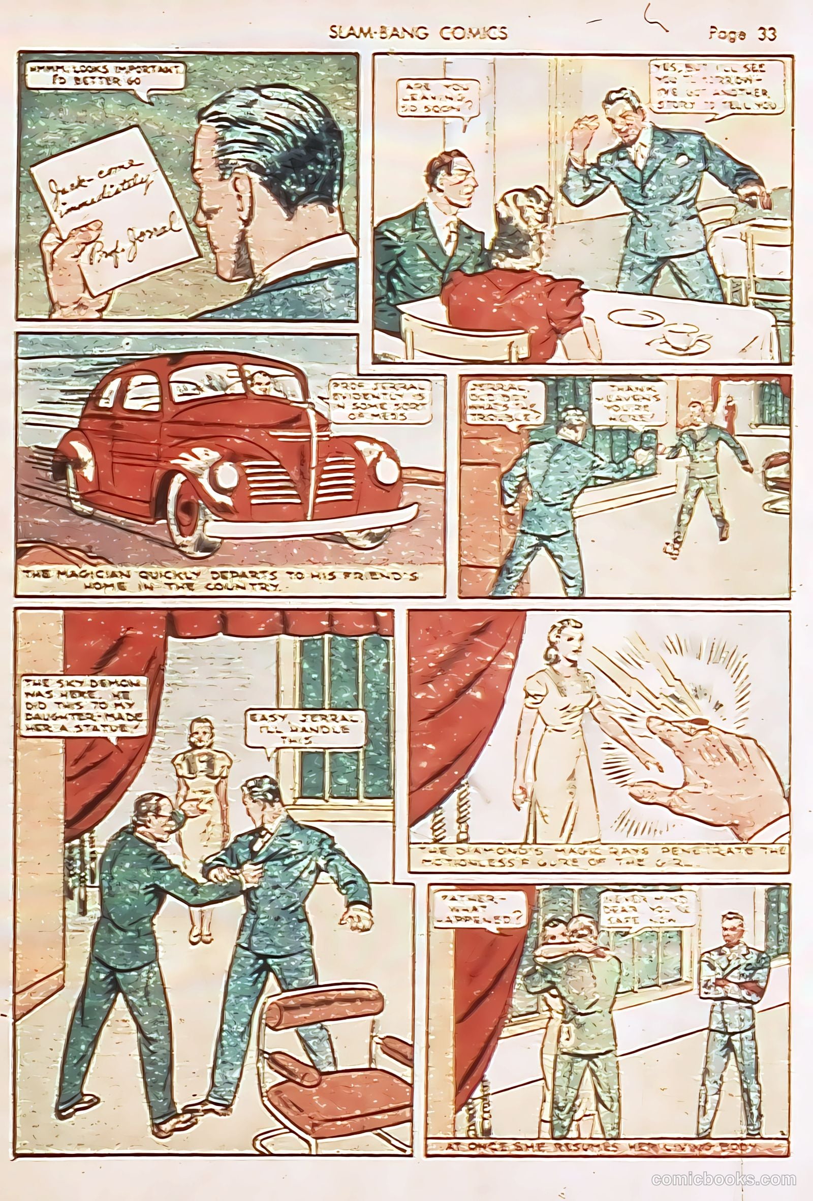 Slam-Bang Comics #6 (1940) — page 36 of 69