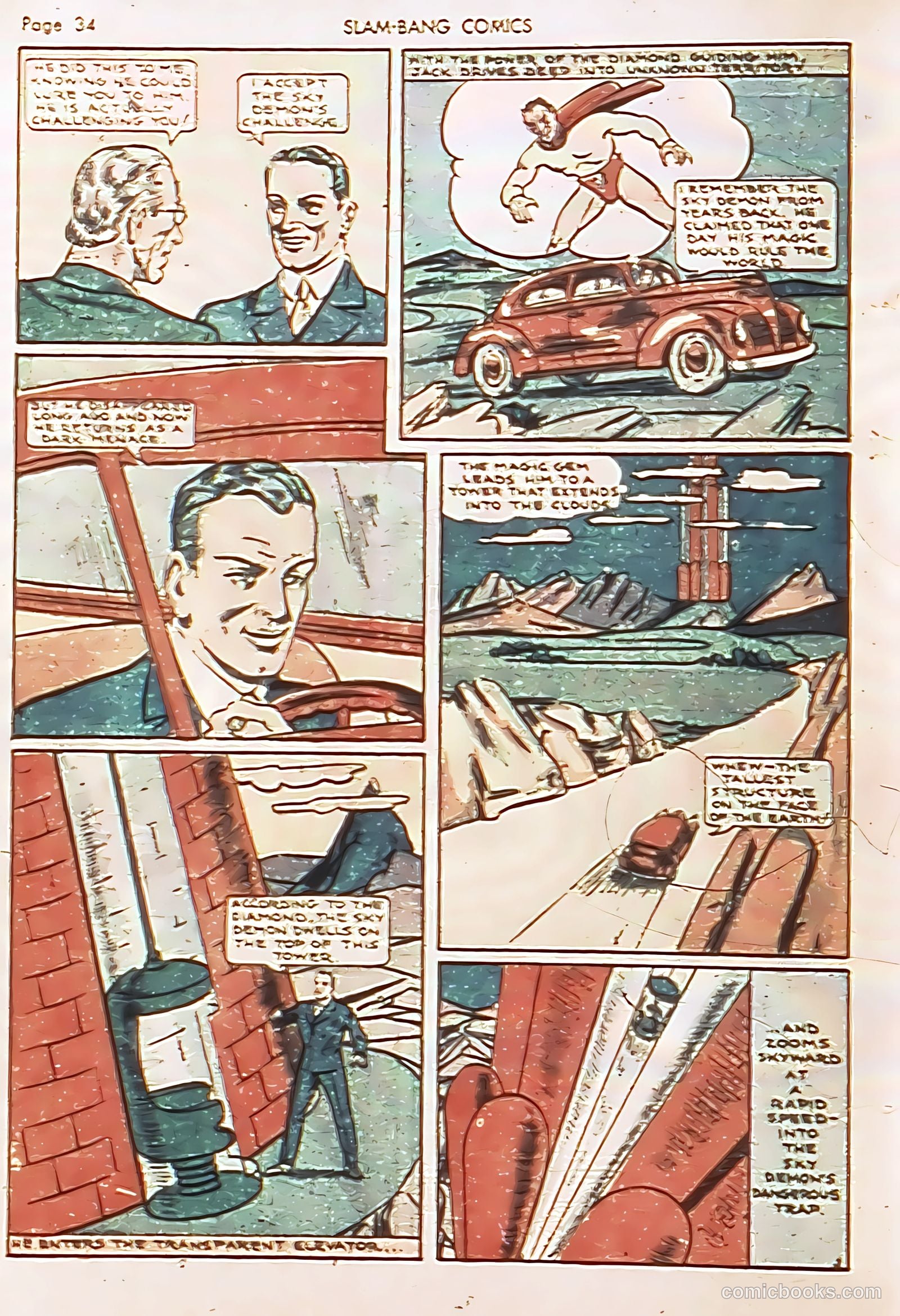 Slam-Bang Comics #6 (1940) — page 37 of 69