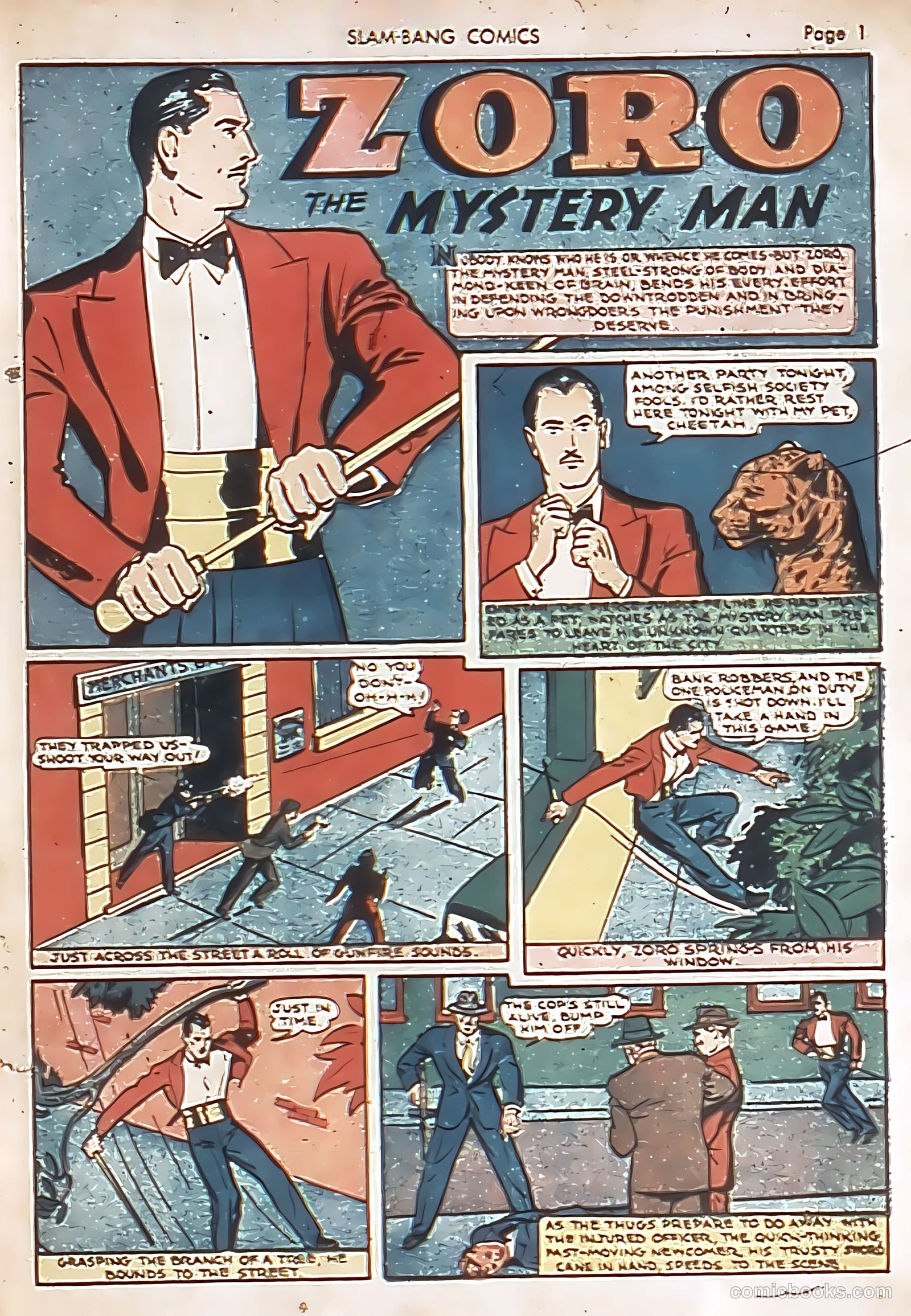 Slam-Bang Comics #7 (1940) — page 3 of 68