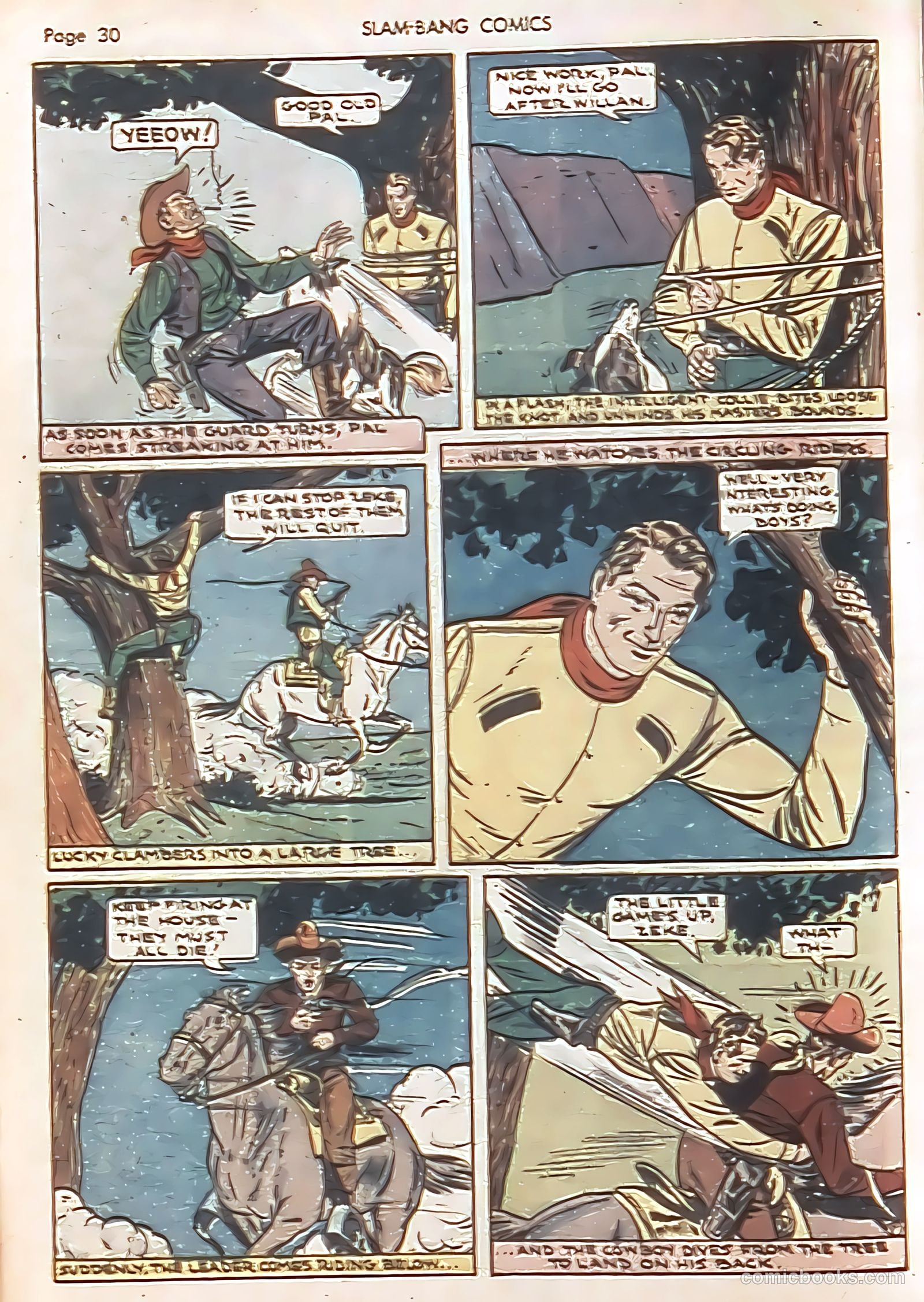 Slam-Bang Comics #7 (1940) — page 32 of 68