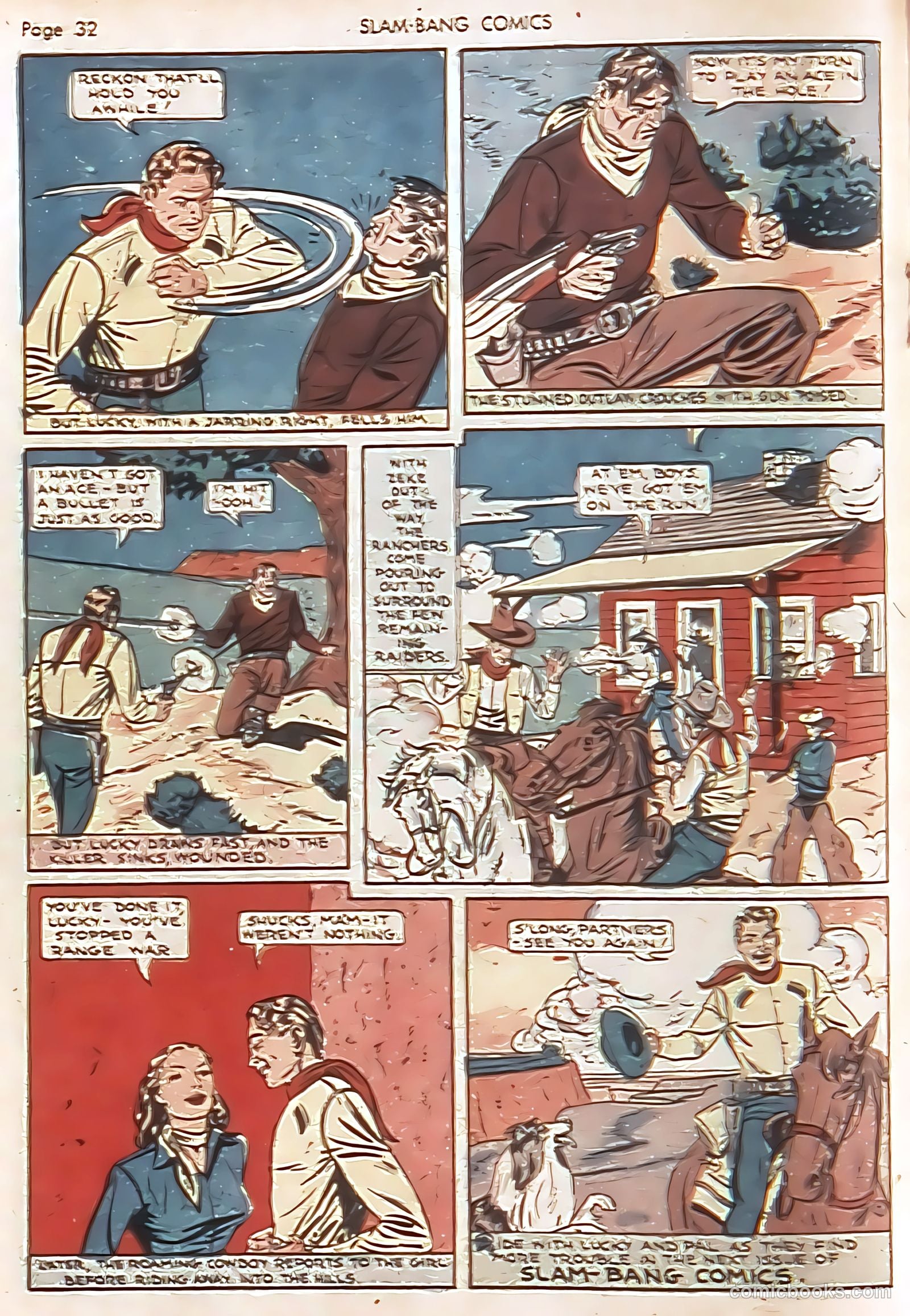 Slam-Bang Comics #7 (1940) — page 34 of 68