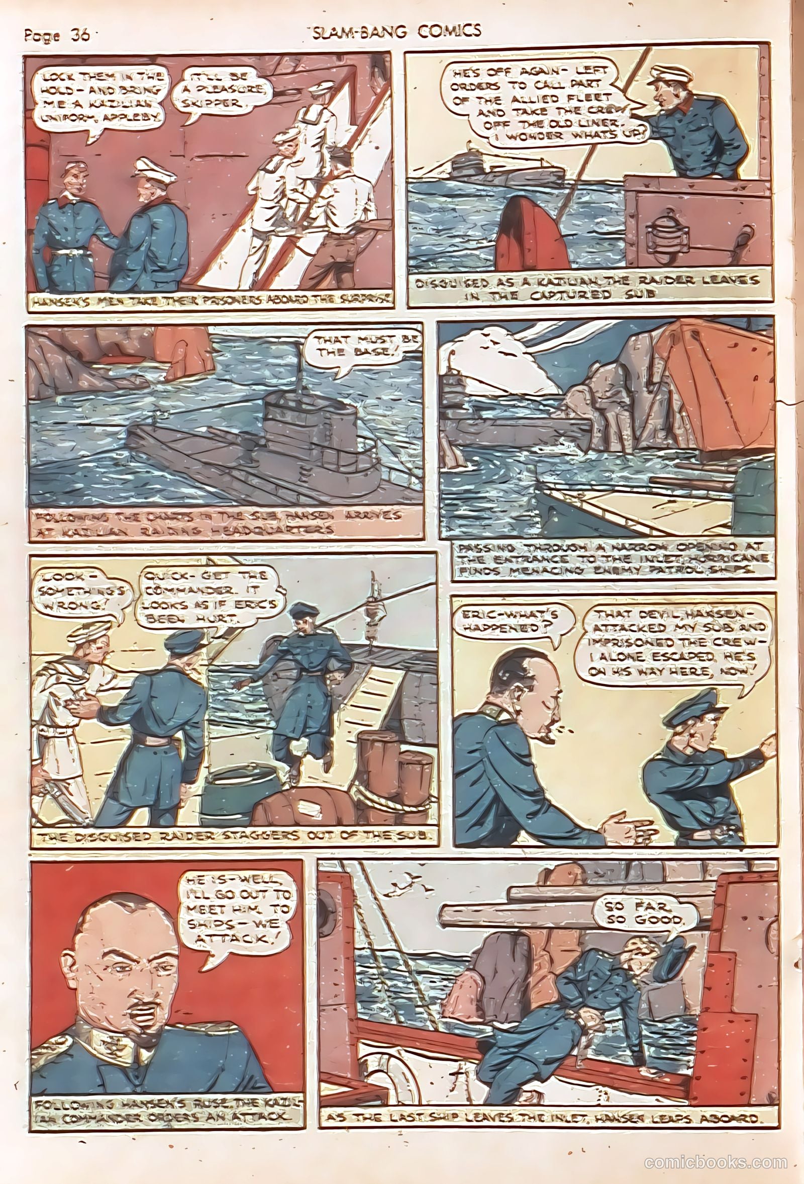 Slam-Bang Comics #7 (1940) — page 38 of 68