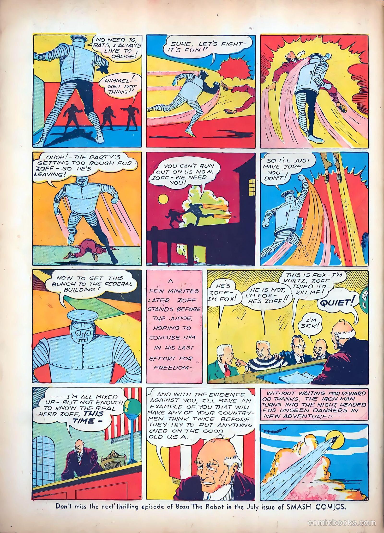 Smash Comics #23 (1941) — page 66 of 68
