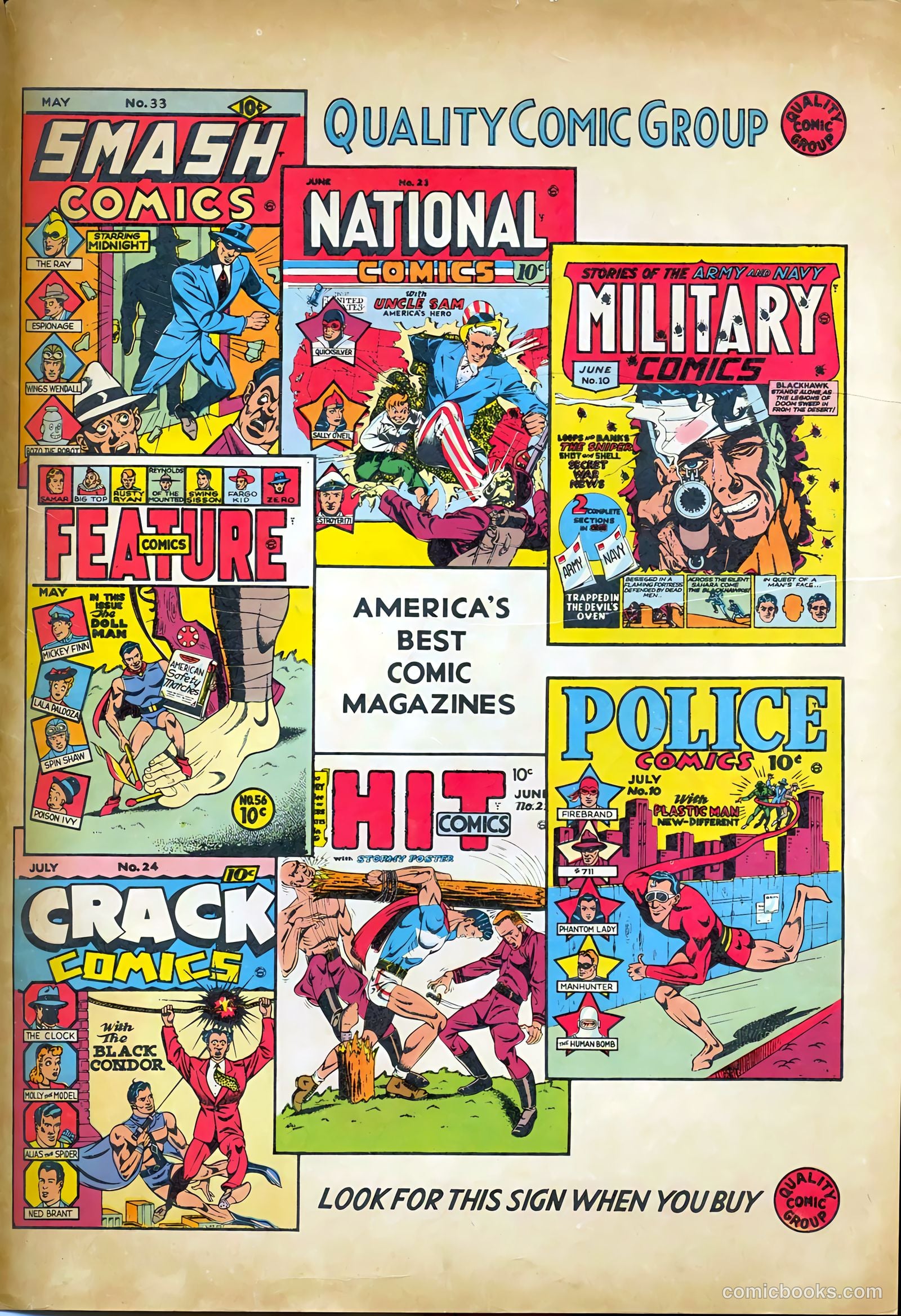Smash Comics #33 (1942) — page 69 of 70