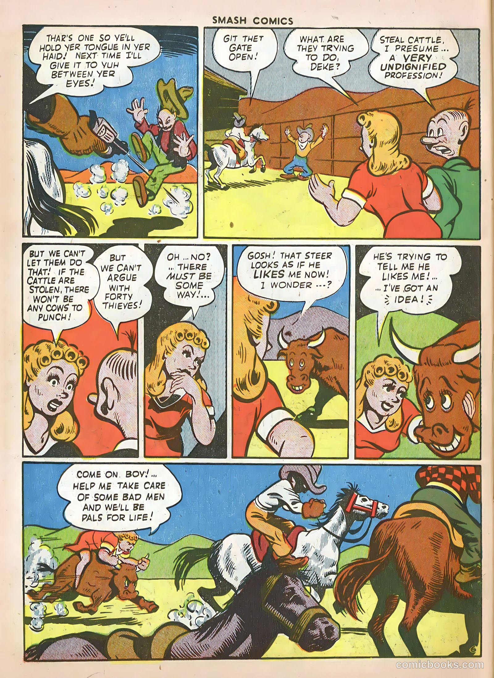 Smash Comics #51 (1944) — page 50 of 60
