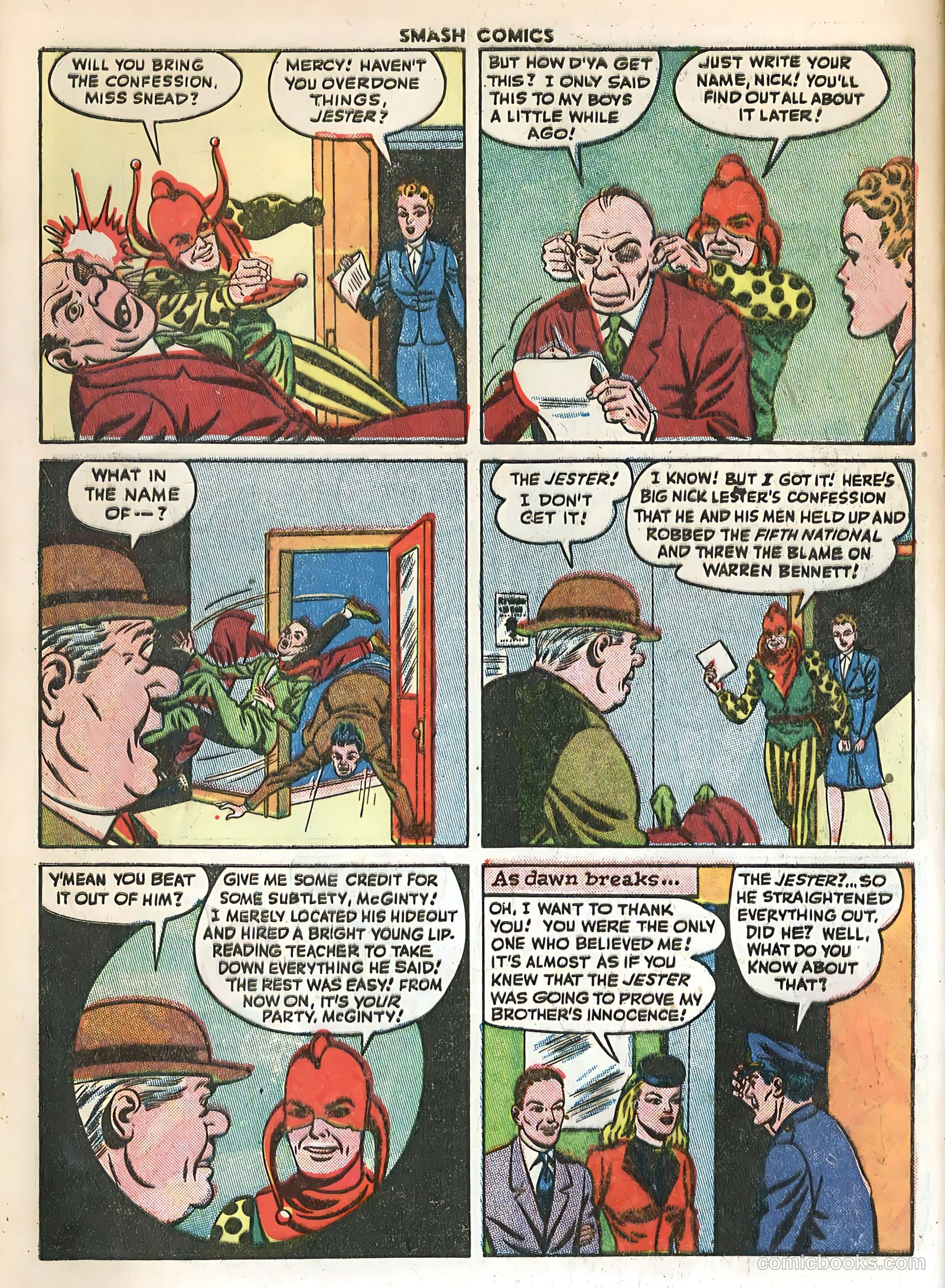 Smash Comics #61 (1945) — page 58 of 60