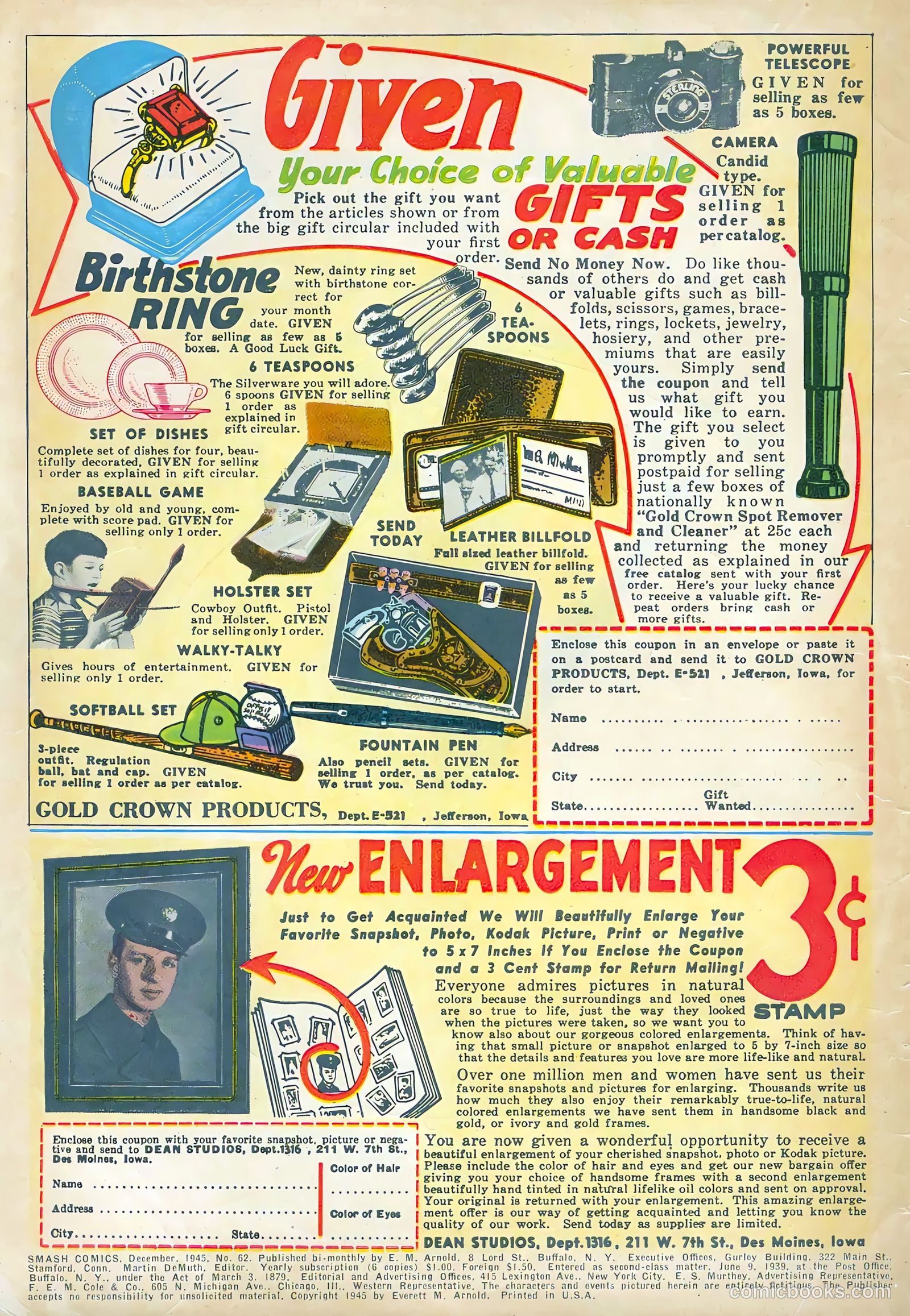 Smash Comics #62 (1945) — page 2 of 60