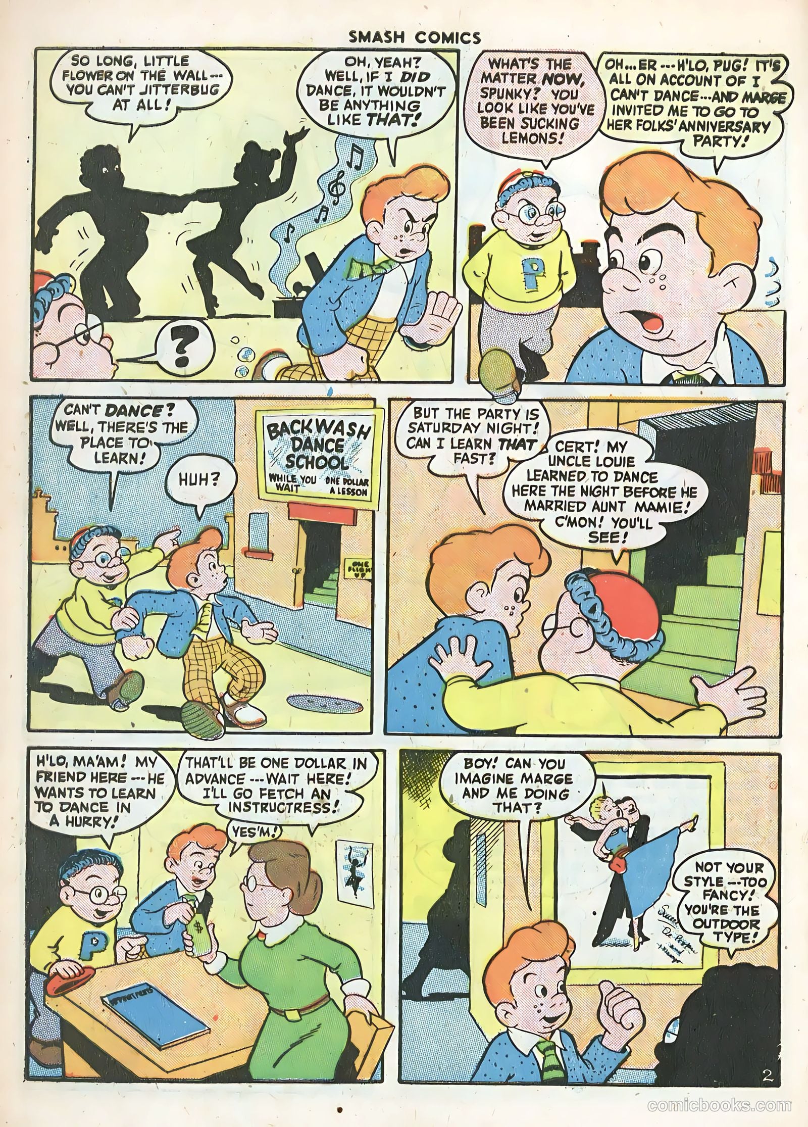 Smash Comics #67 (1946) — page 16 of 60